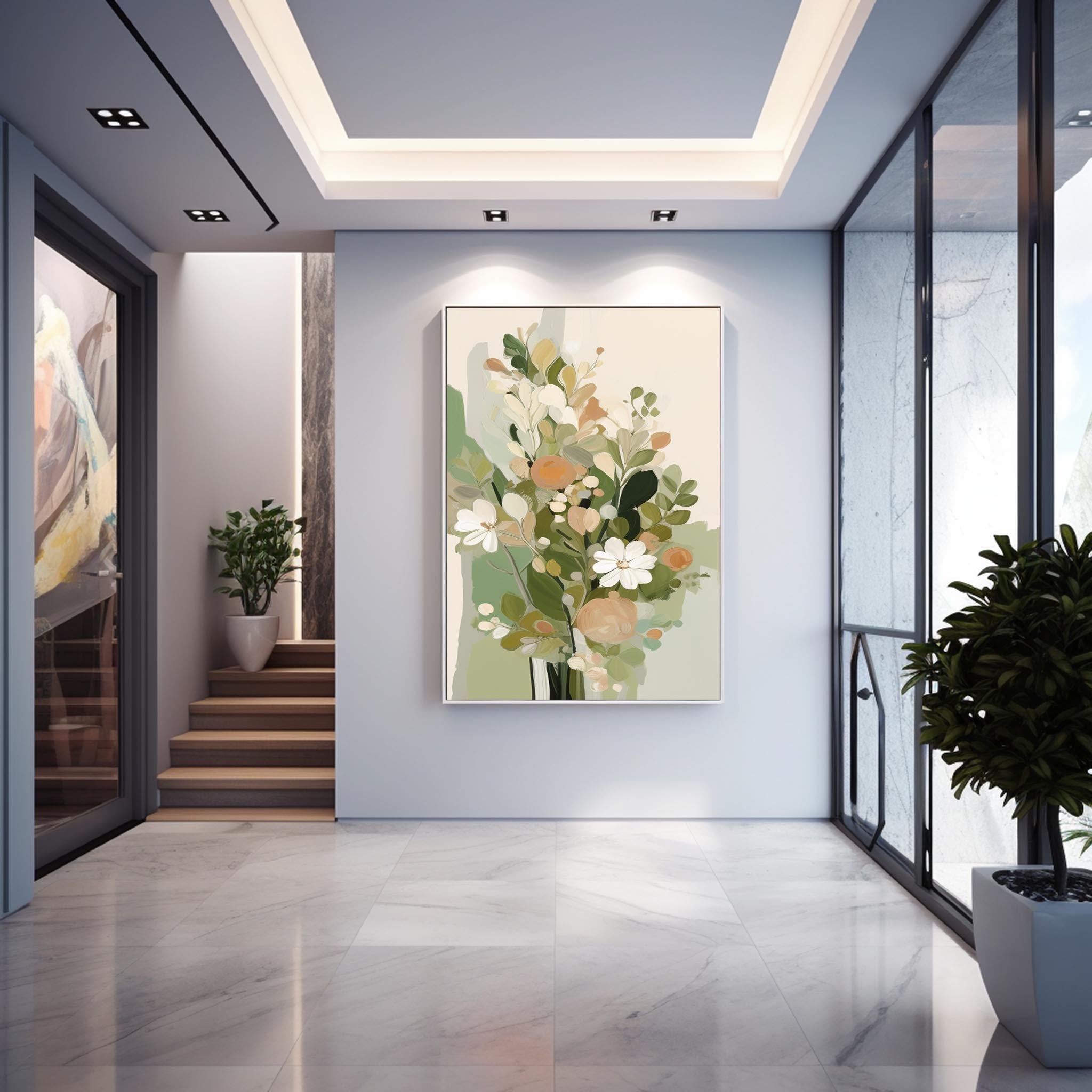 Wall Art Flower Fresh Nature Atmosphere