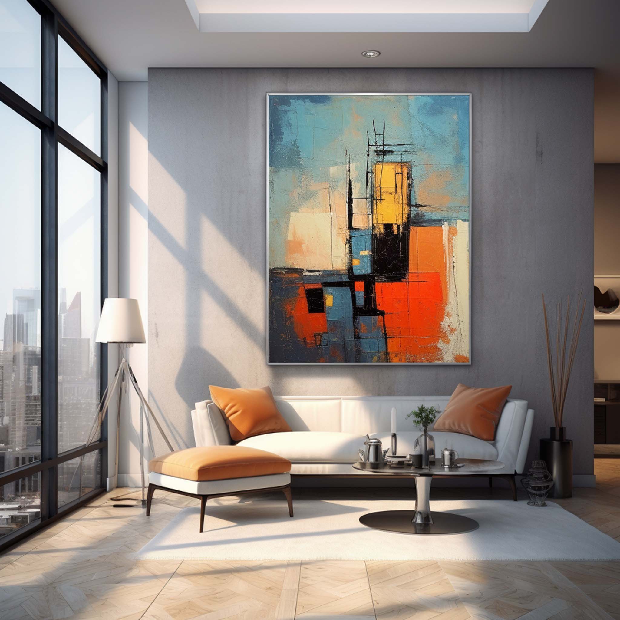 Wall Art Moody Abstract Serene Organic