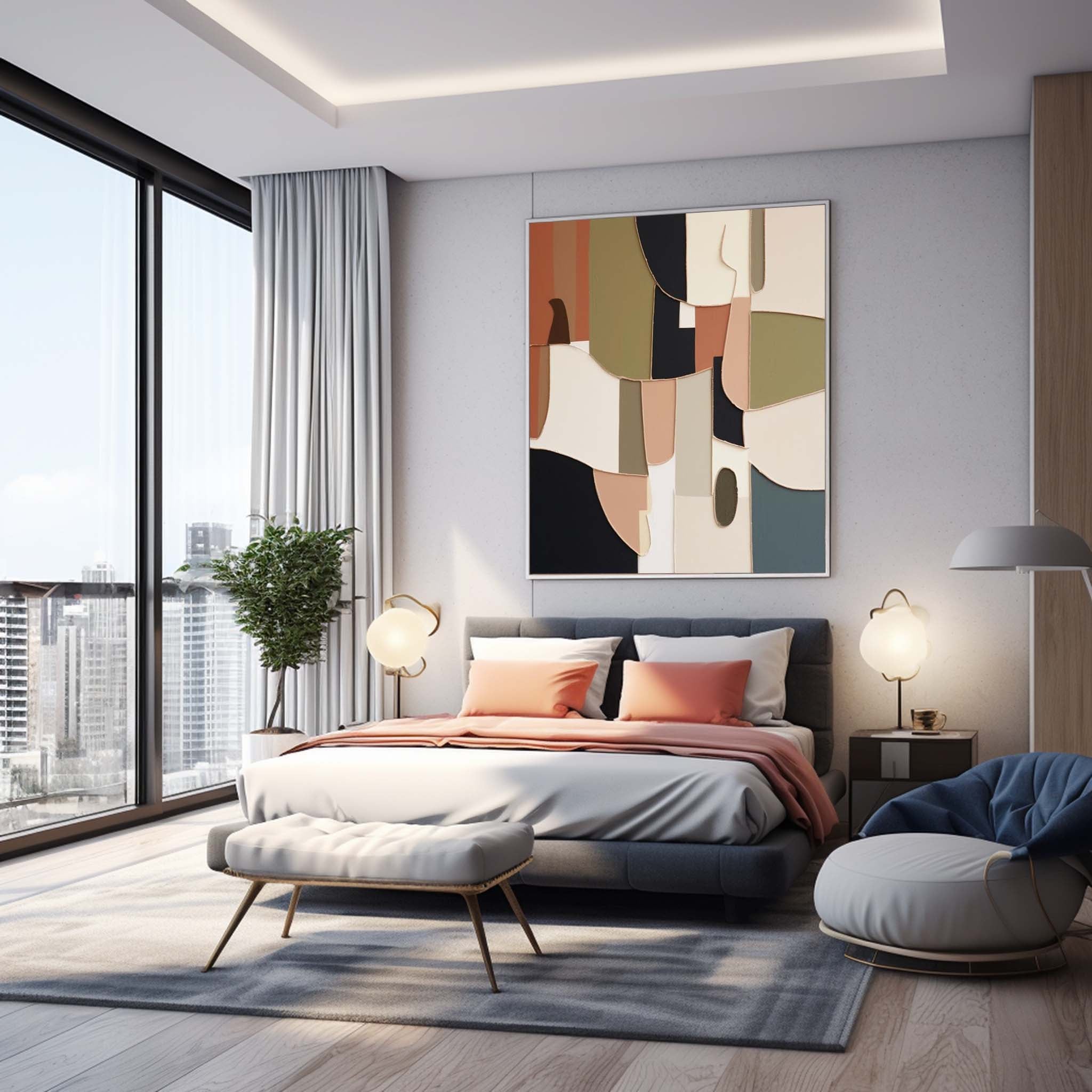 Wall Art Minimalist Geometric Abstract