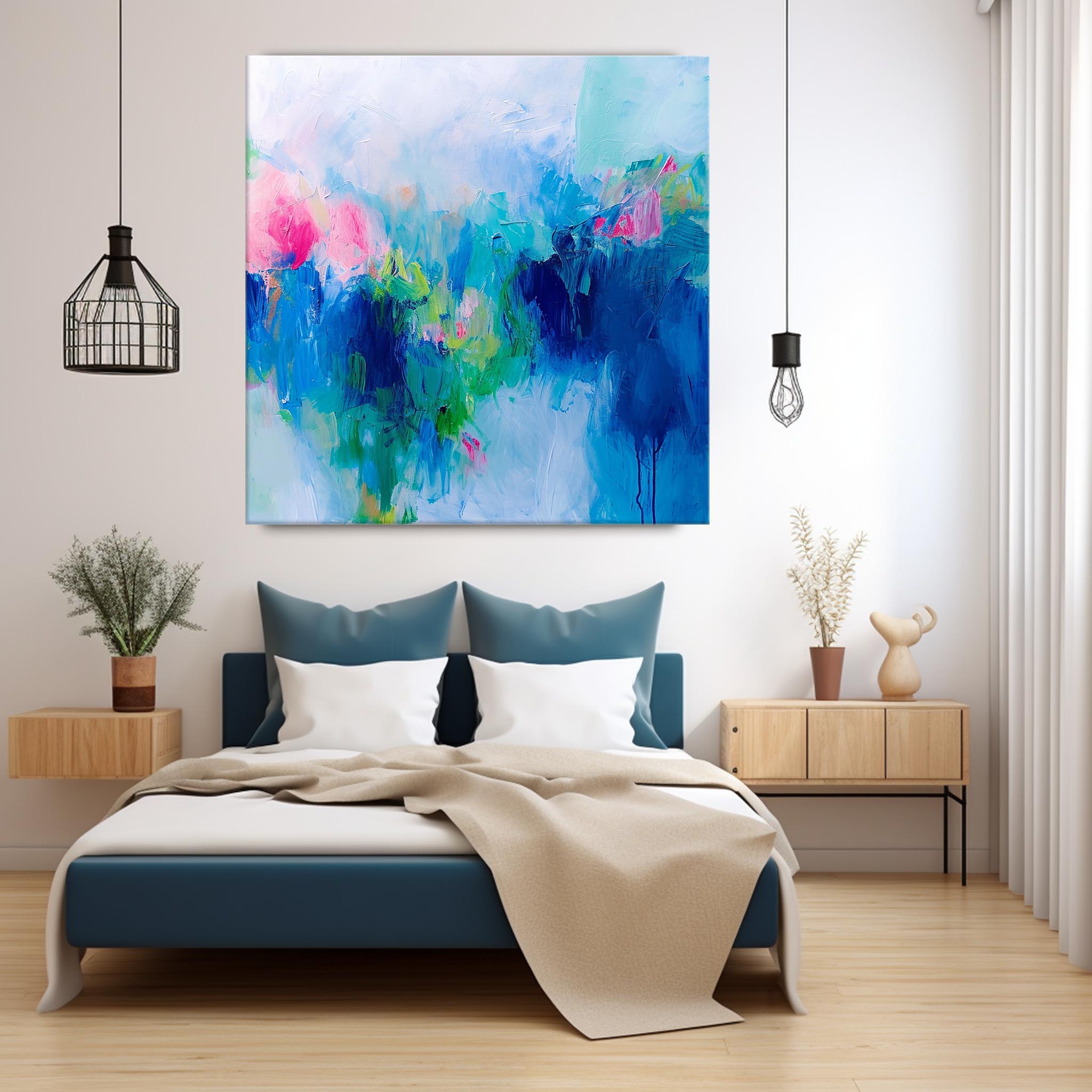 Wall Art Serene Calm Playful Modern Abstract