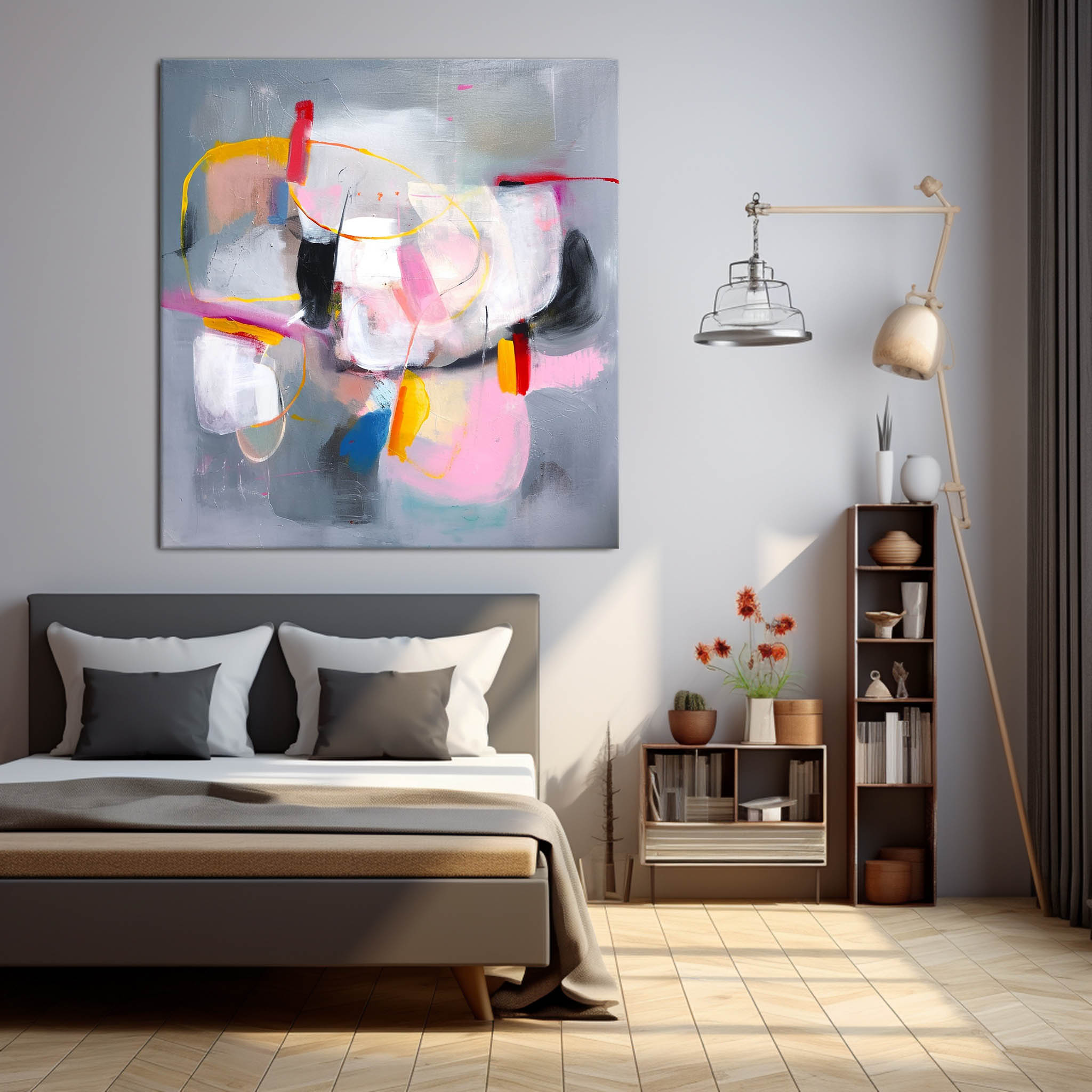 Wall Art Abstract Vibrant Abstract Organic
