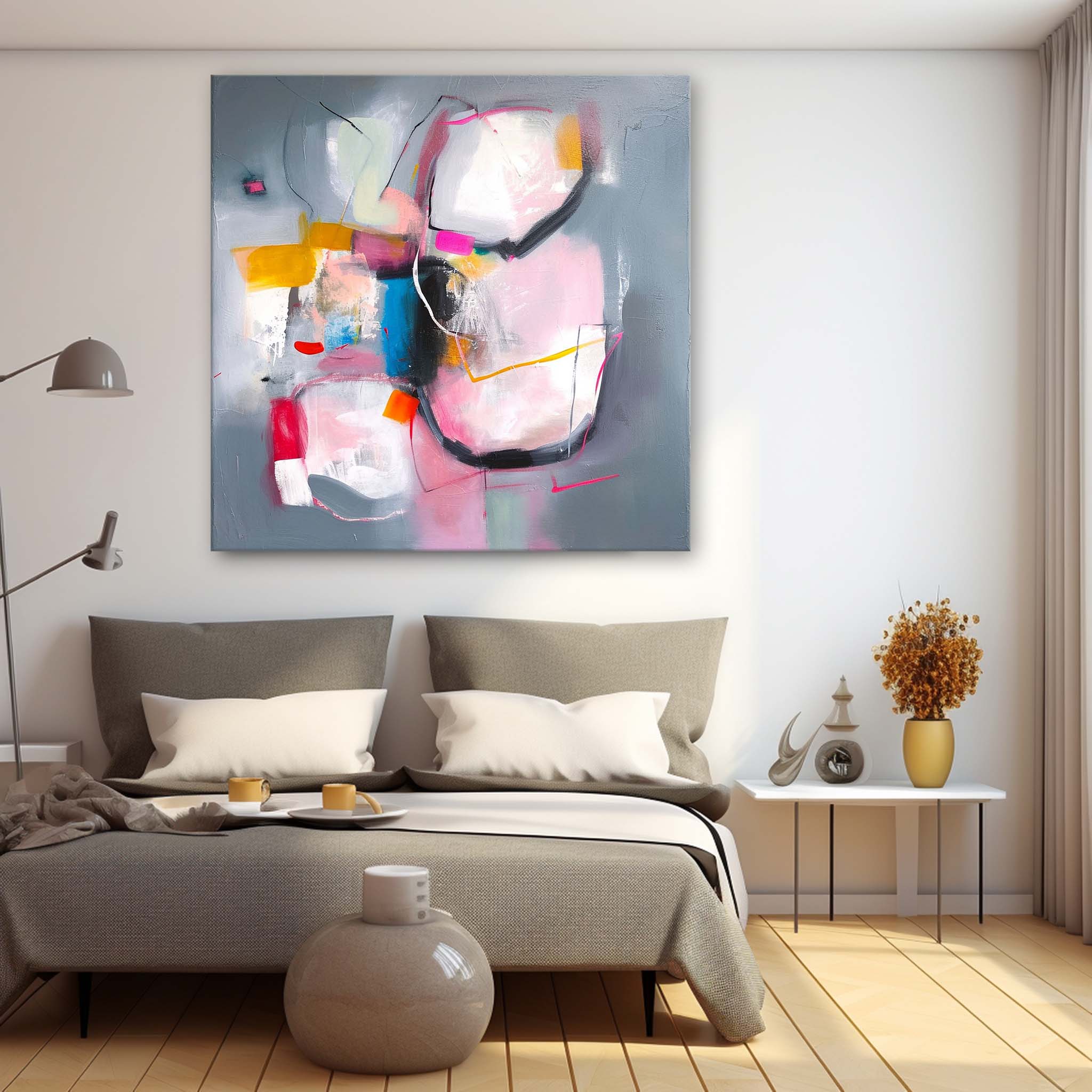 Wall Art Multicolor Abstract Pop Expressionist