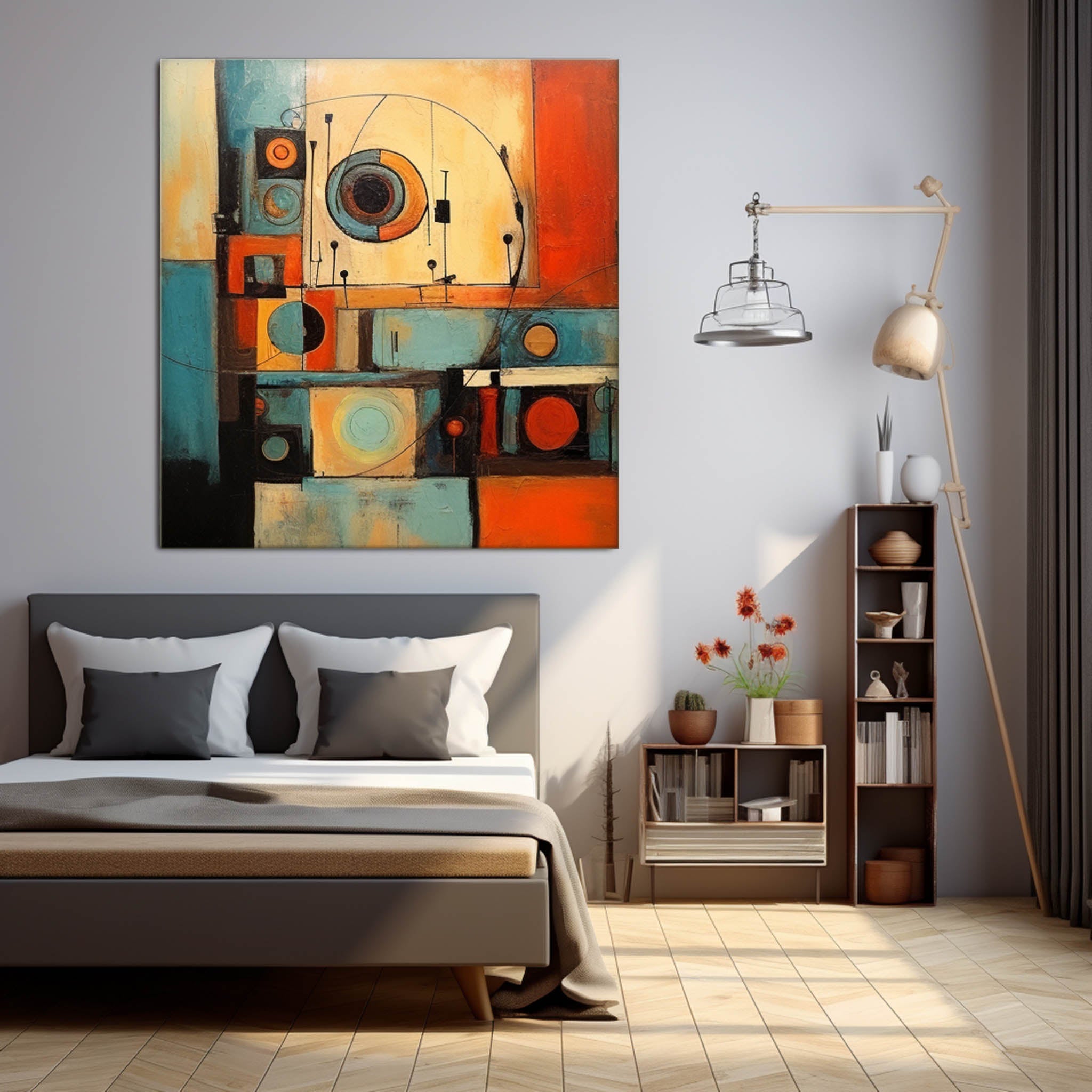 Wall Art Playful Nostalgic Abstract Retro