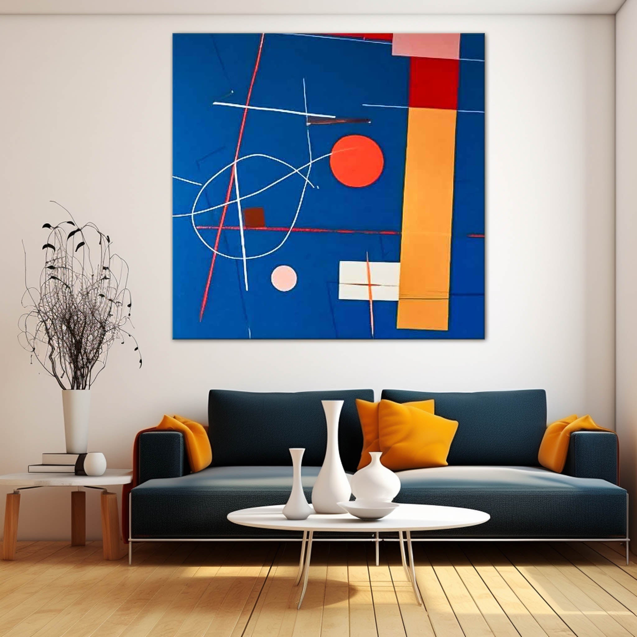 Wall Art Abstract Bauhaus Geometric
