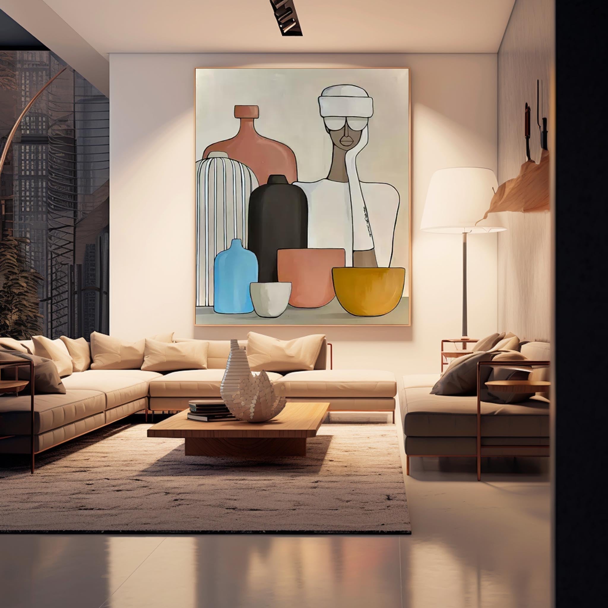 Wall Art Abstract Pop Cartoon Illustration