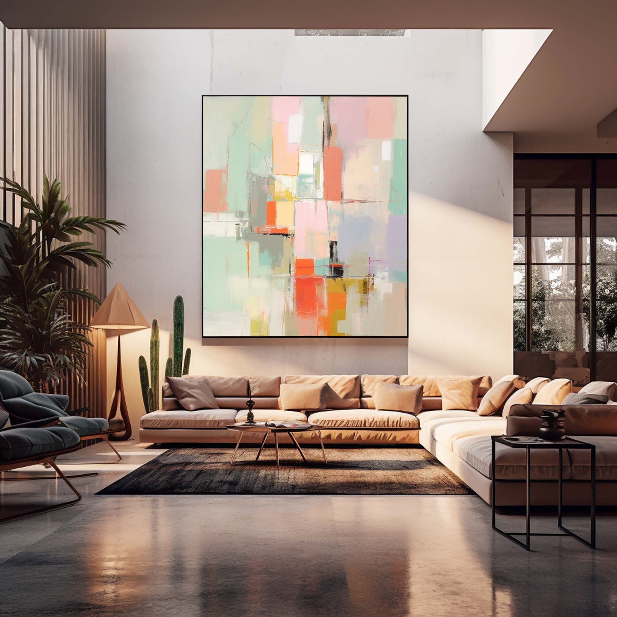 Wall Art Understated Elegant Abstract Geometric