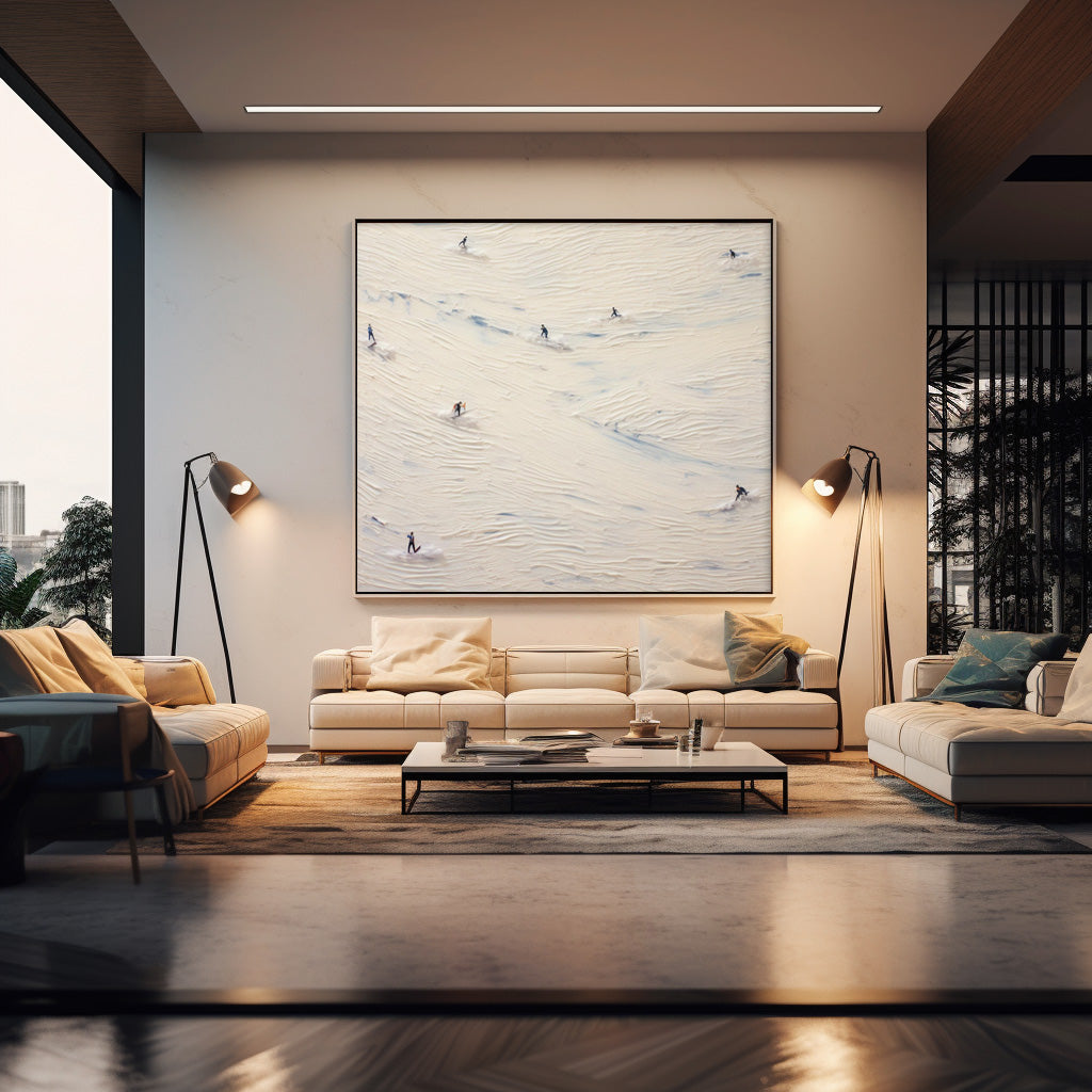 Abstract Canvas Art AB296 - Neutralighting