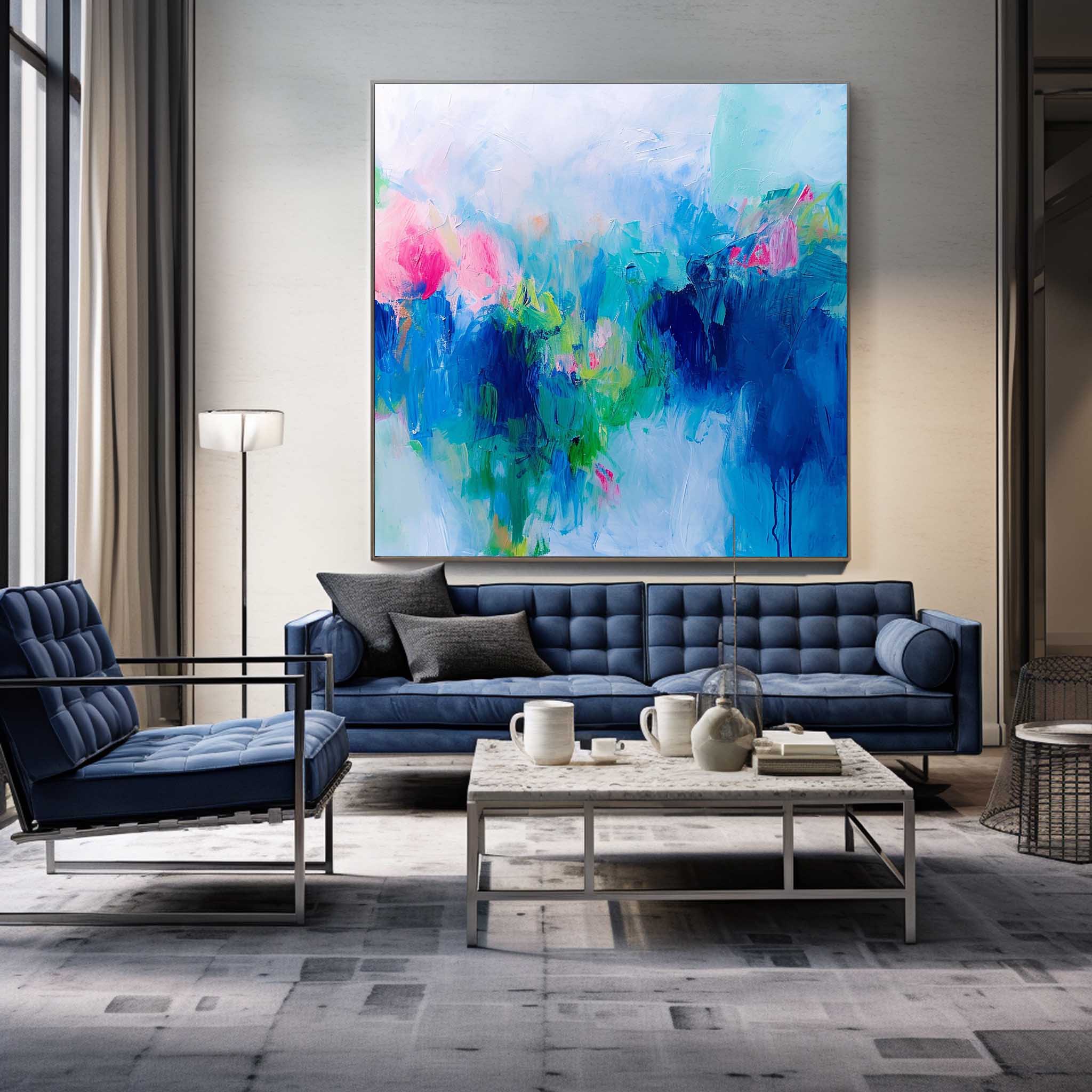 Wall Art Serene Calm Playful Modern Abstract