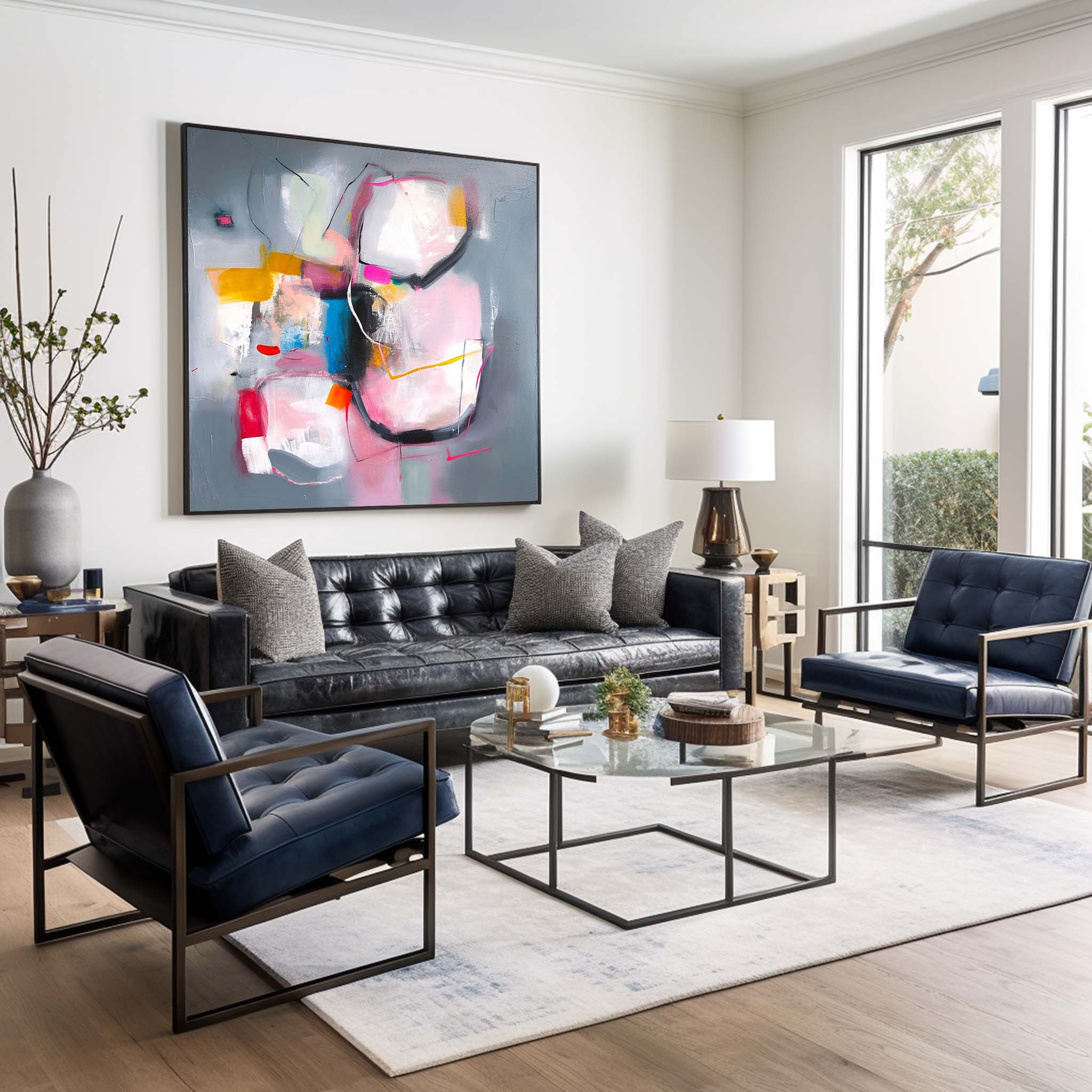 Wall Art Multicolor Abstract Pop Expressionist