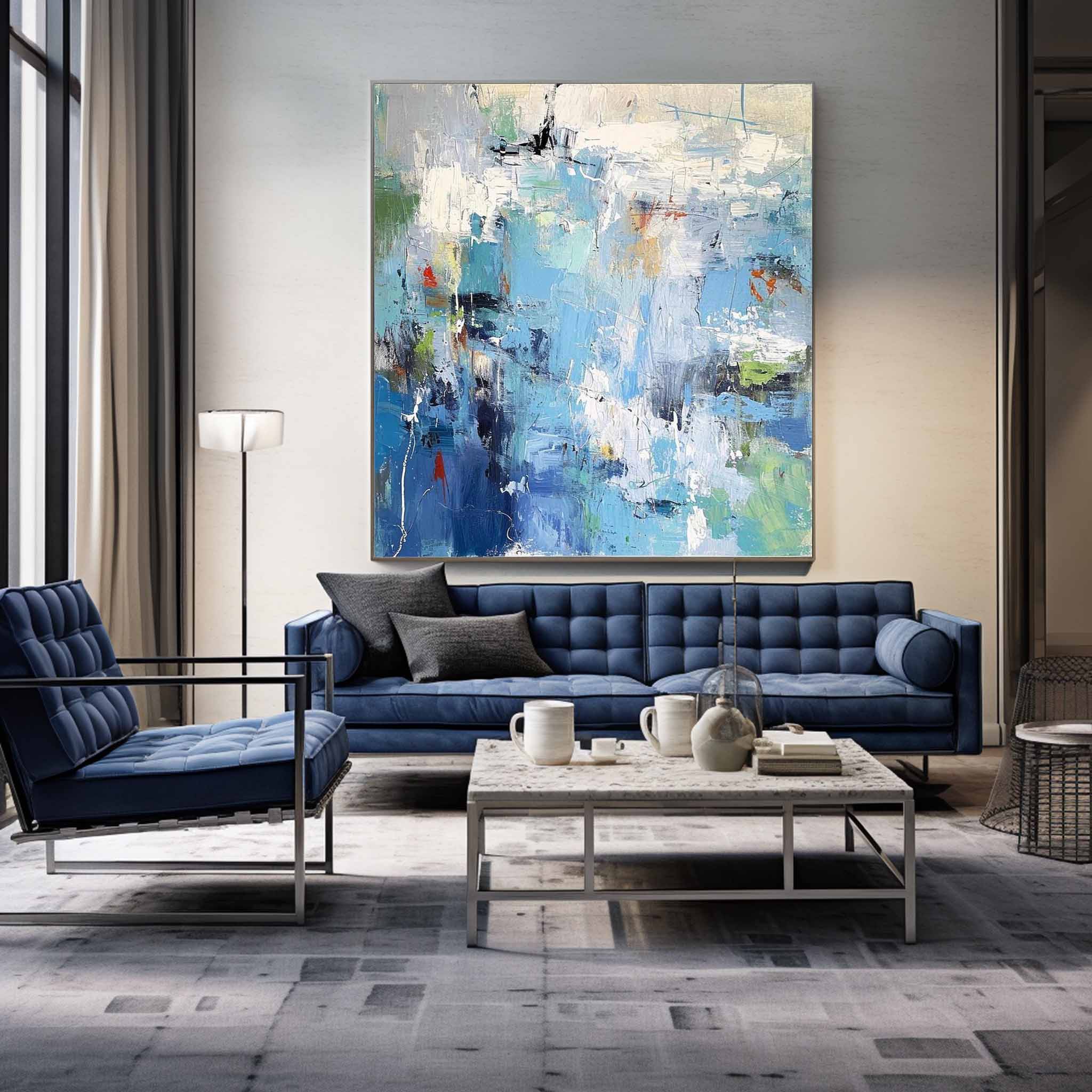 Wall Art Serene Calm Coastal Abstract