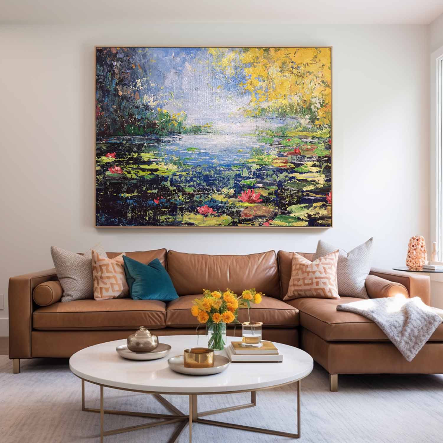 Wall Art Flower Serene Luminous Impressionist