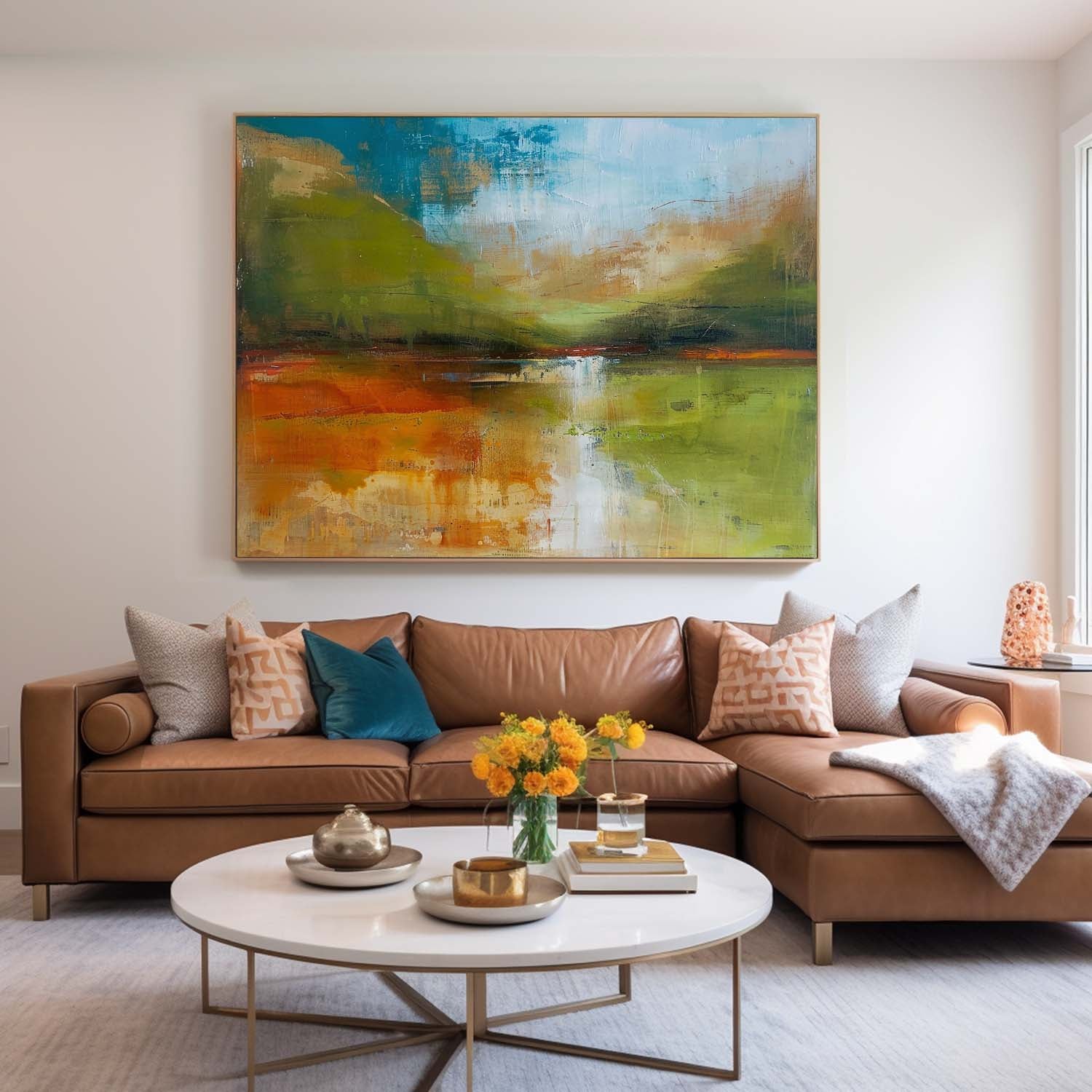 Wall Art Abstract Scandinavian Healing Natural Landscape