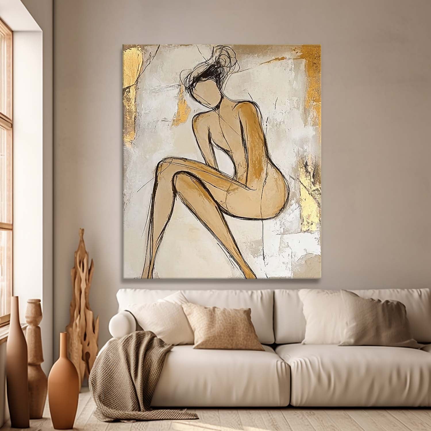 Wall Art People Wabi-Sabi Low-Saturation