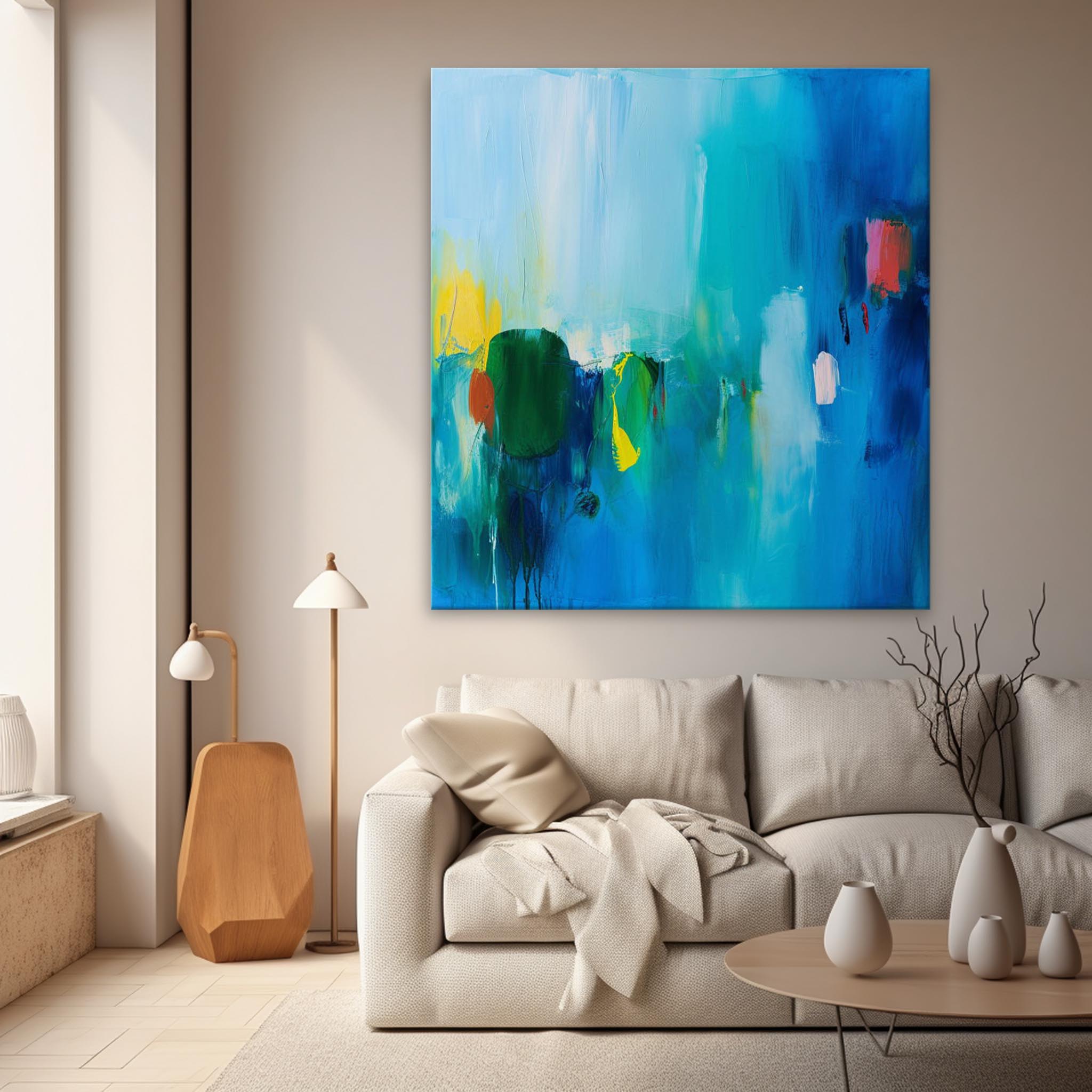 Wall Art Abstract Modern Atmosphere Painterly