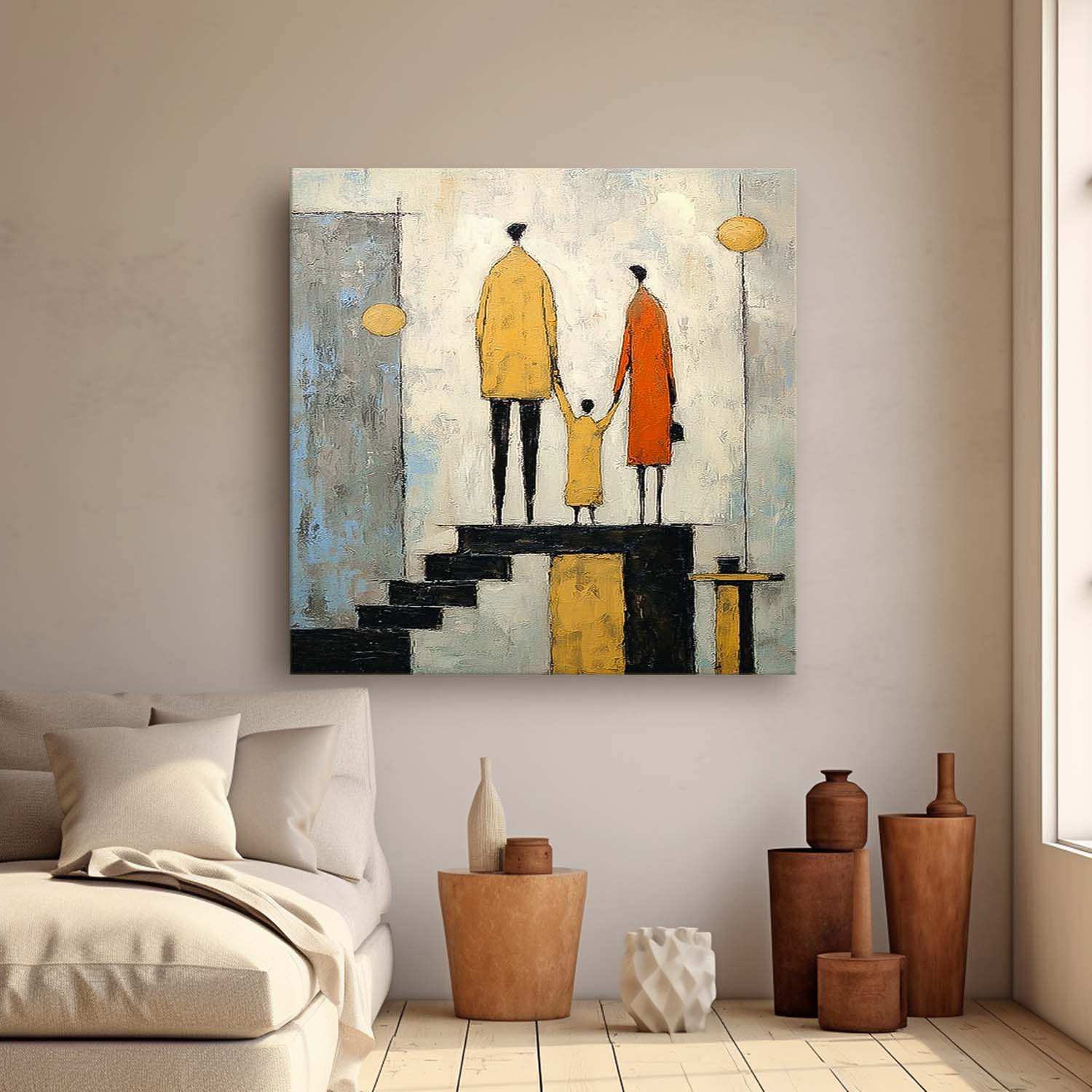 Wall Art People Warm Nostalgic Family