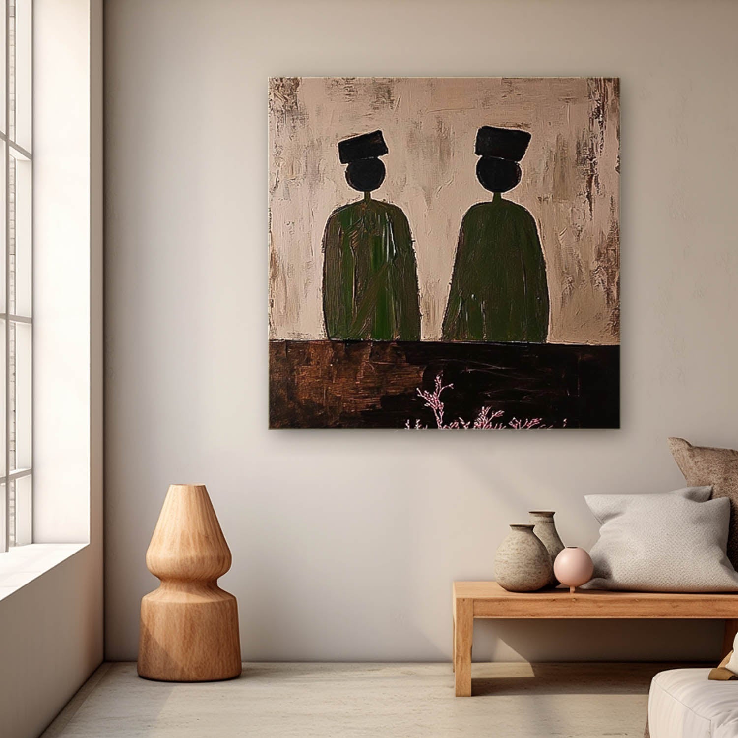 Wall Art Back View Figure Silhouette Modern