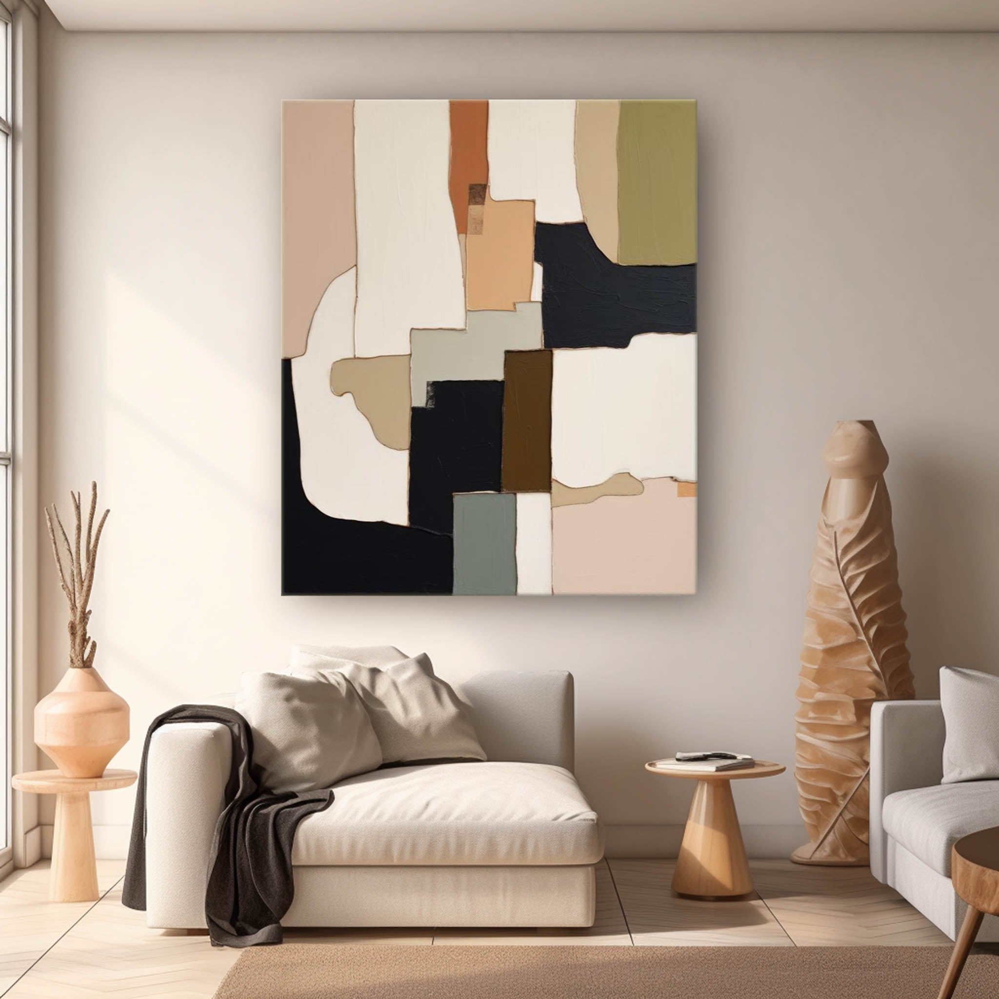 Wall Art Serene Abstract Earthy Decor