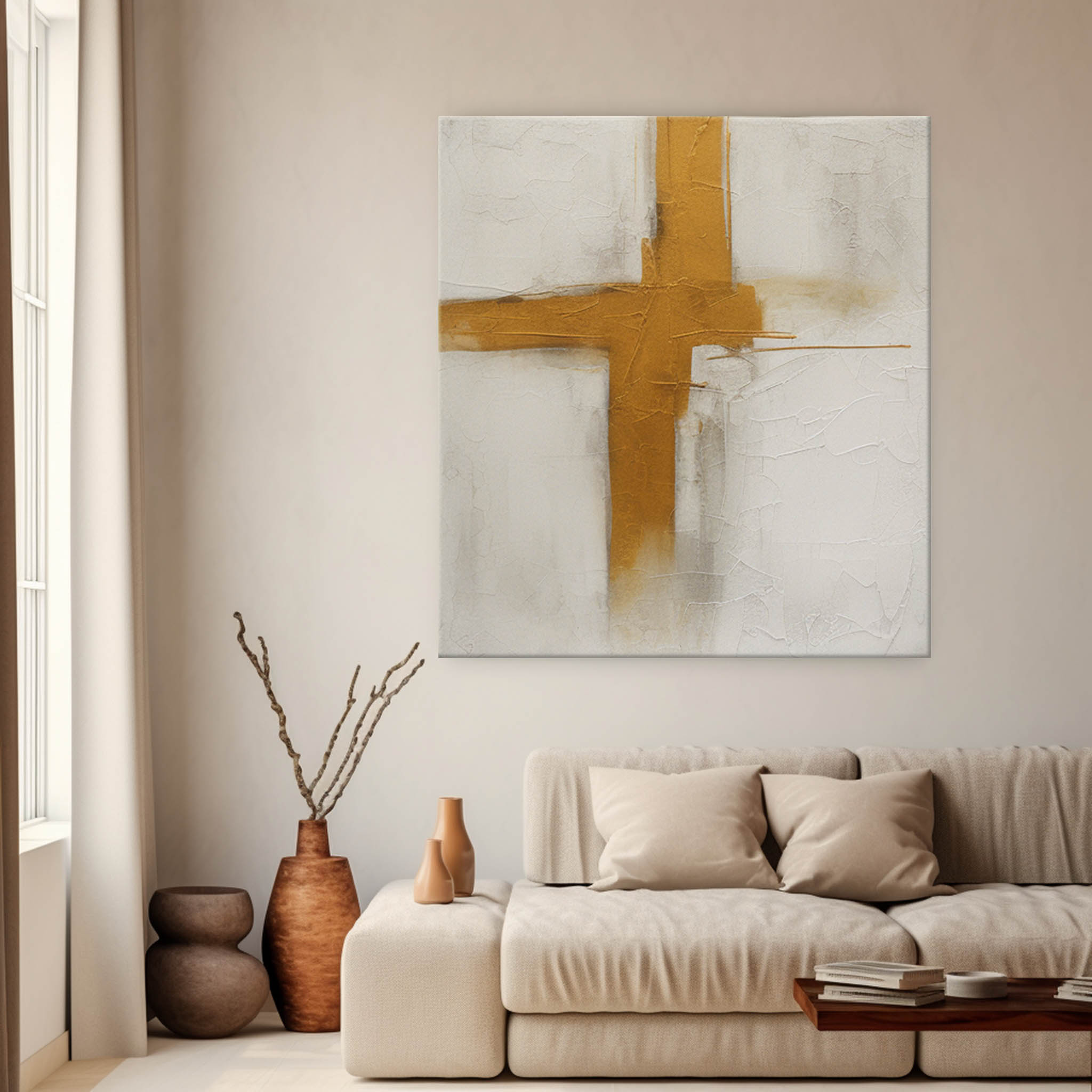 Wall Art Wabi-Sabi Neutral Abstract Elegant