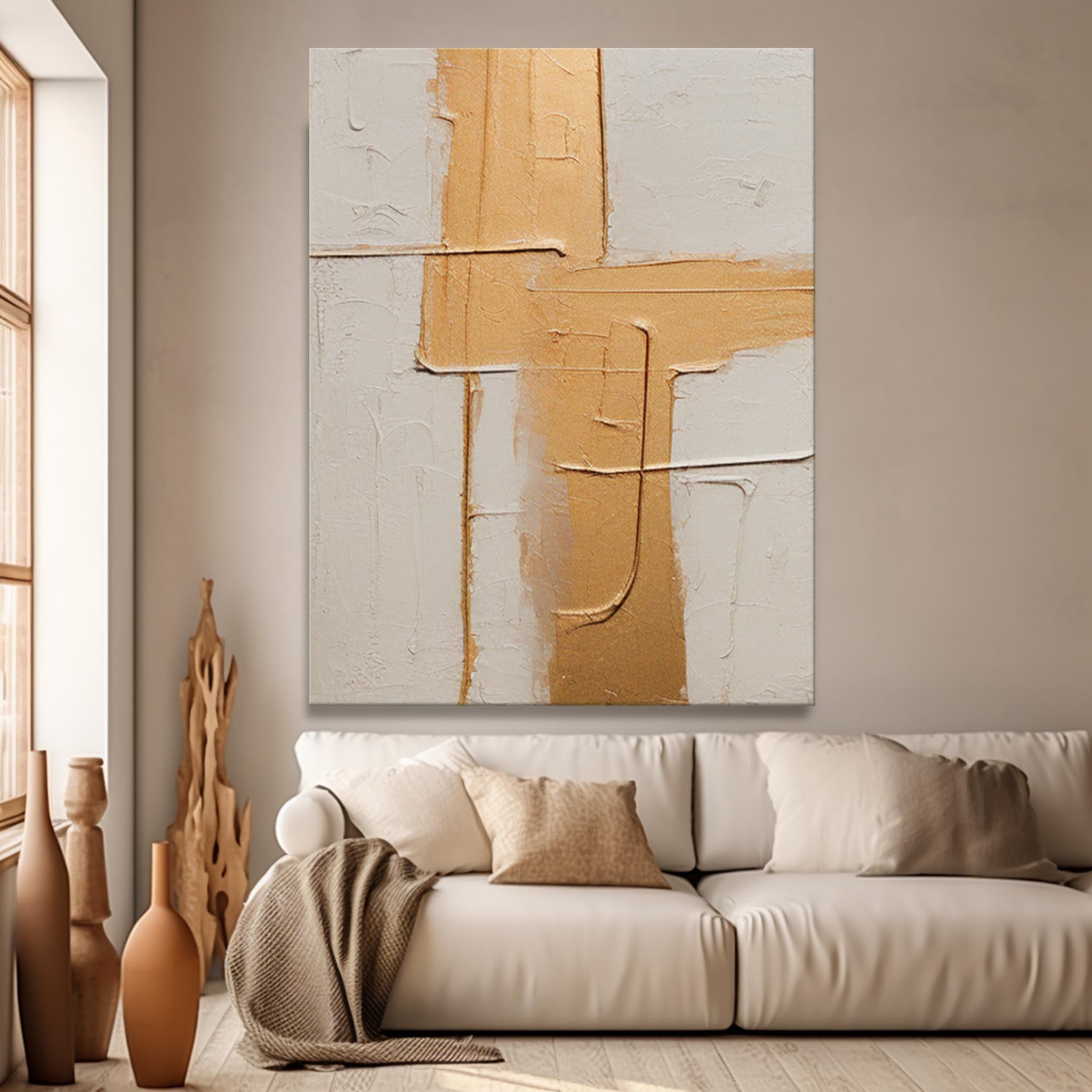 Wall Art Abstract Painterly Clean Minimalist