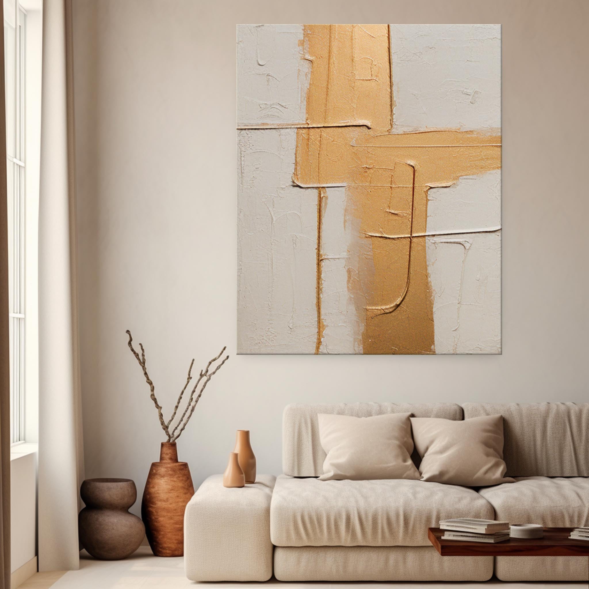 Wall Art Abstract Painterly Clean Minimalist