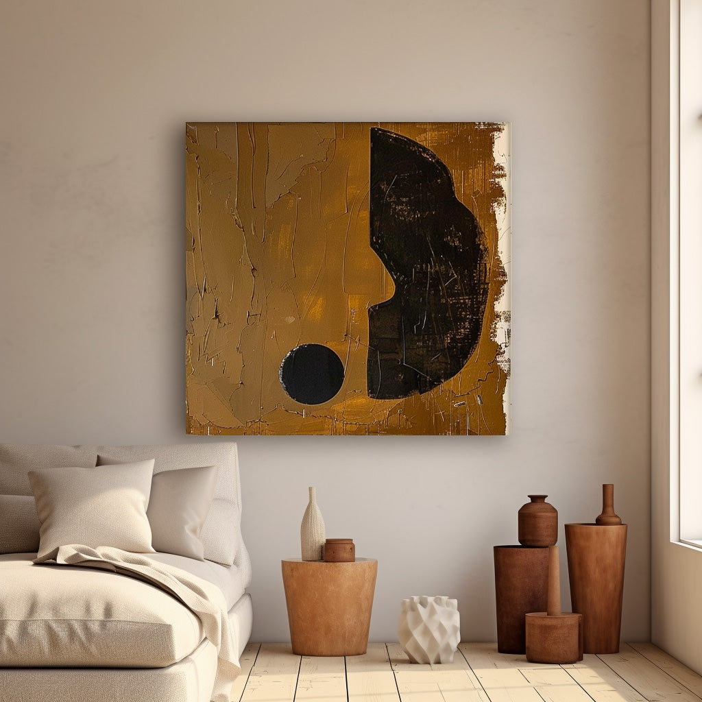 Wall Art Minimalist Geometric Warm Neutral Modern