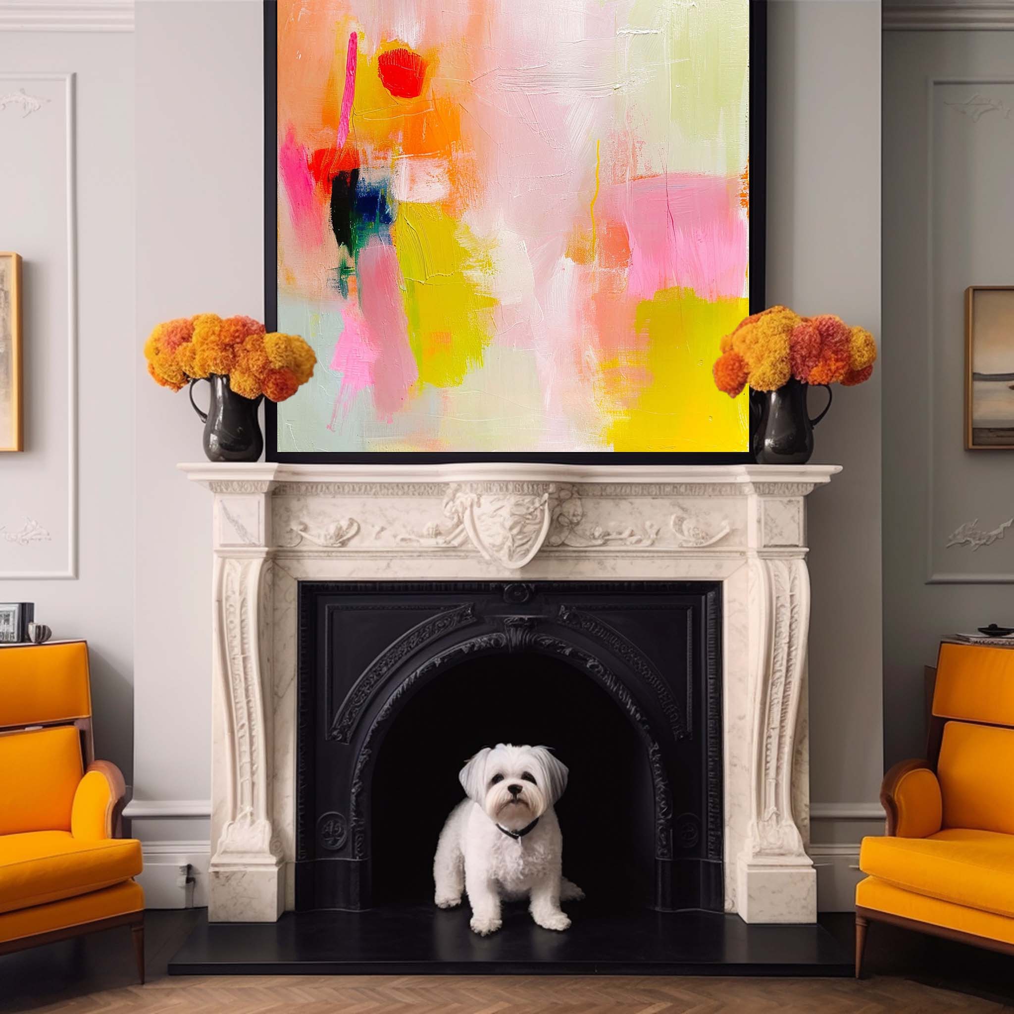 Wall Art Watercolor Wash Abstract Modern Nature