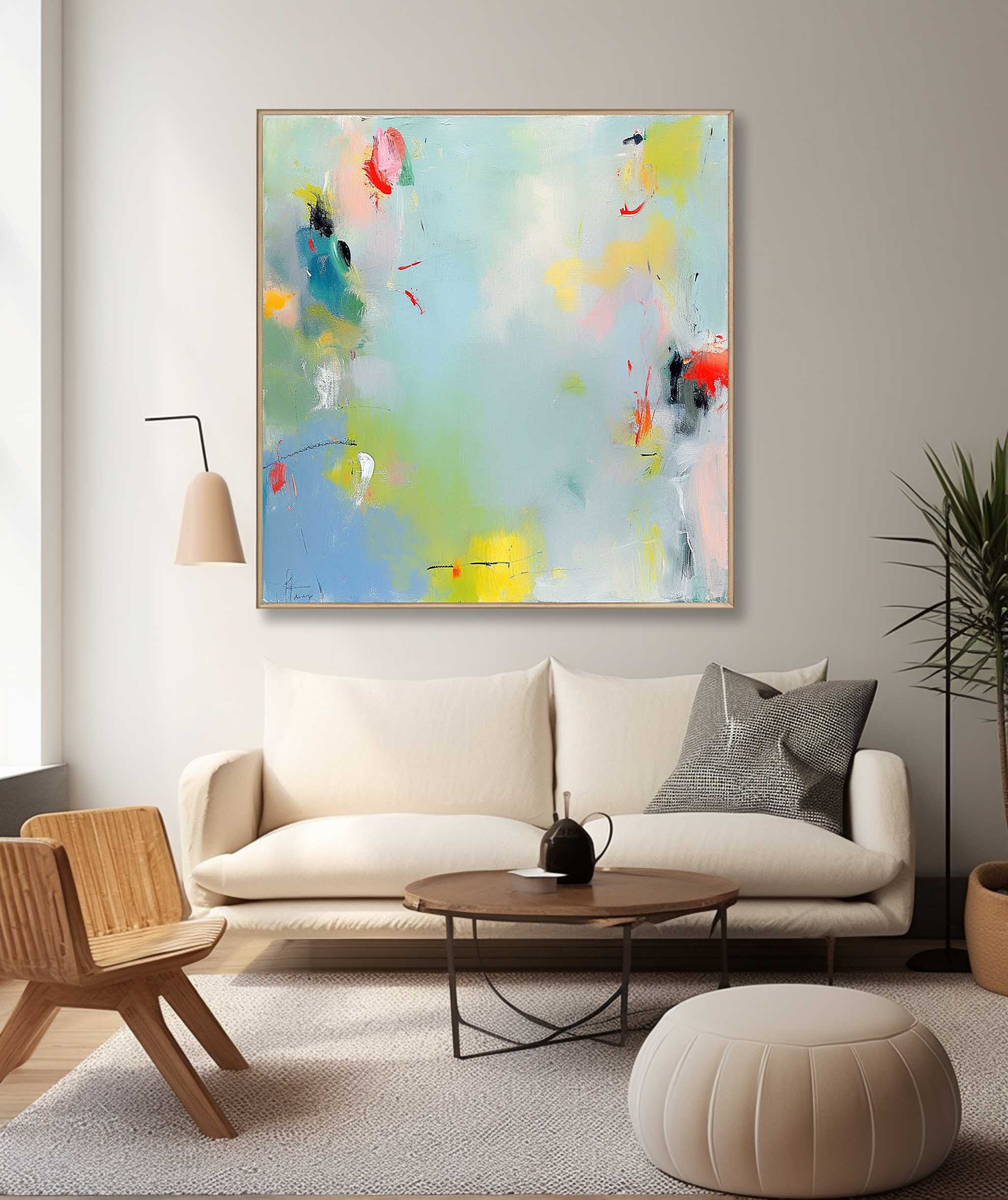 Wall Art Contemporary Abstract Impasto Pop