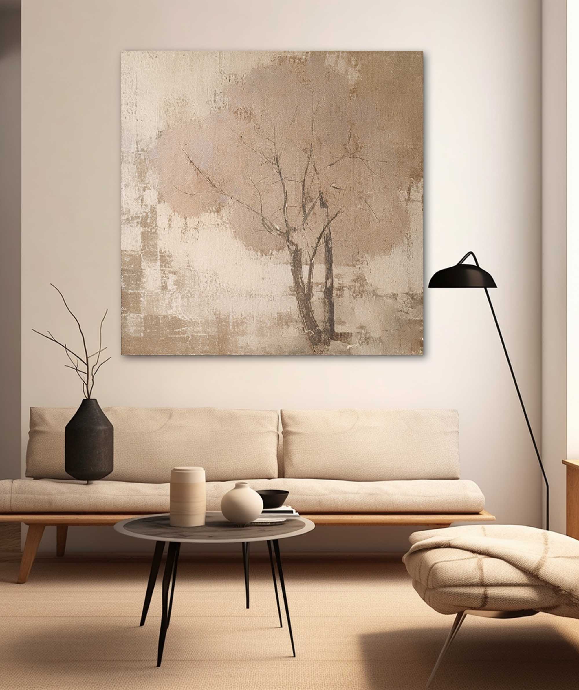 Wall Art Wabi-Sabi Minimalist Tree Abstract