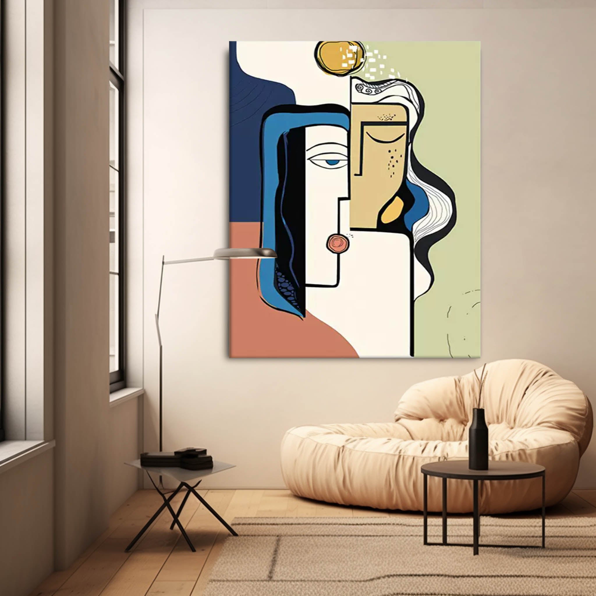 Wall Art Cartoon Illustration Abstract Edgy