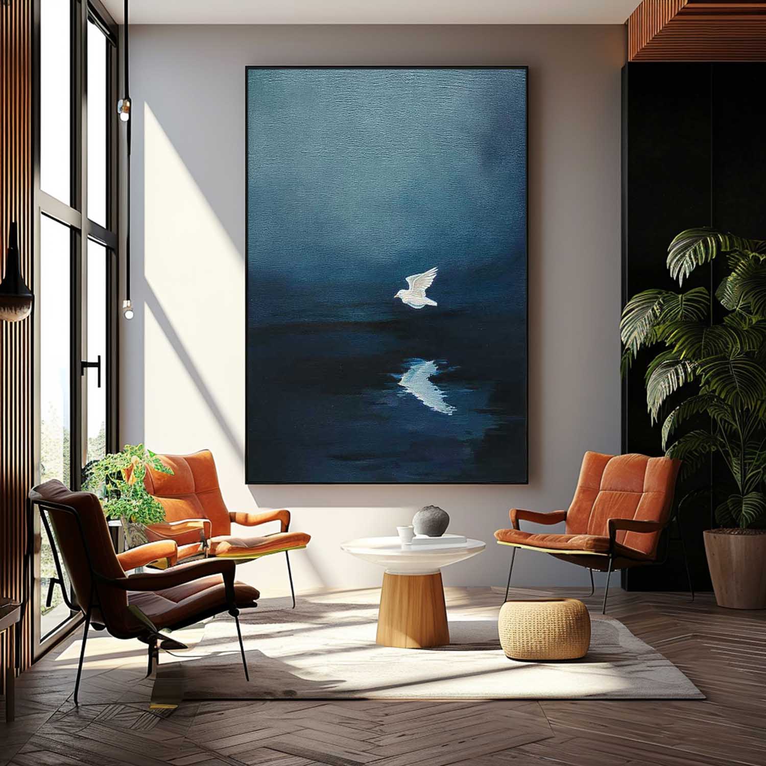 Wall Art Minimalist Silhouette Painterly