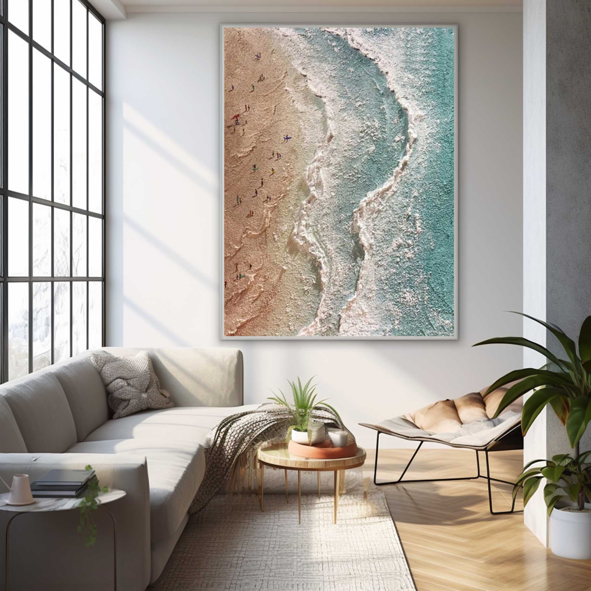 Wall Art Beach & Ocean Expressionist Wave