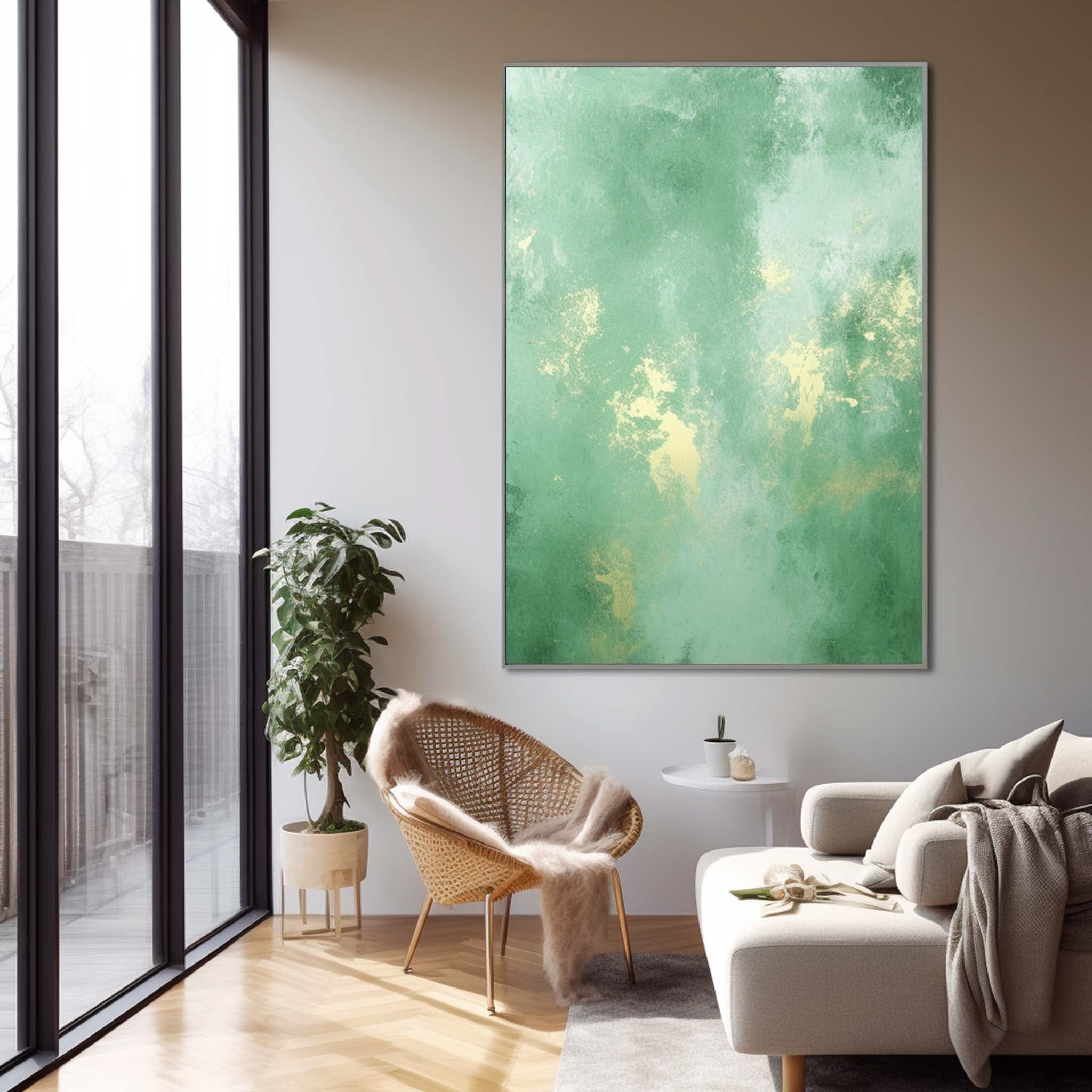 Wall Art Abstract Gradient Geometric Energetic