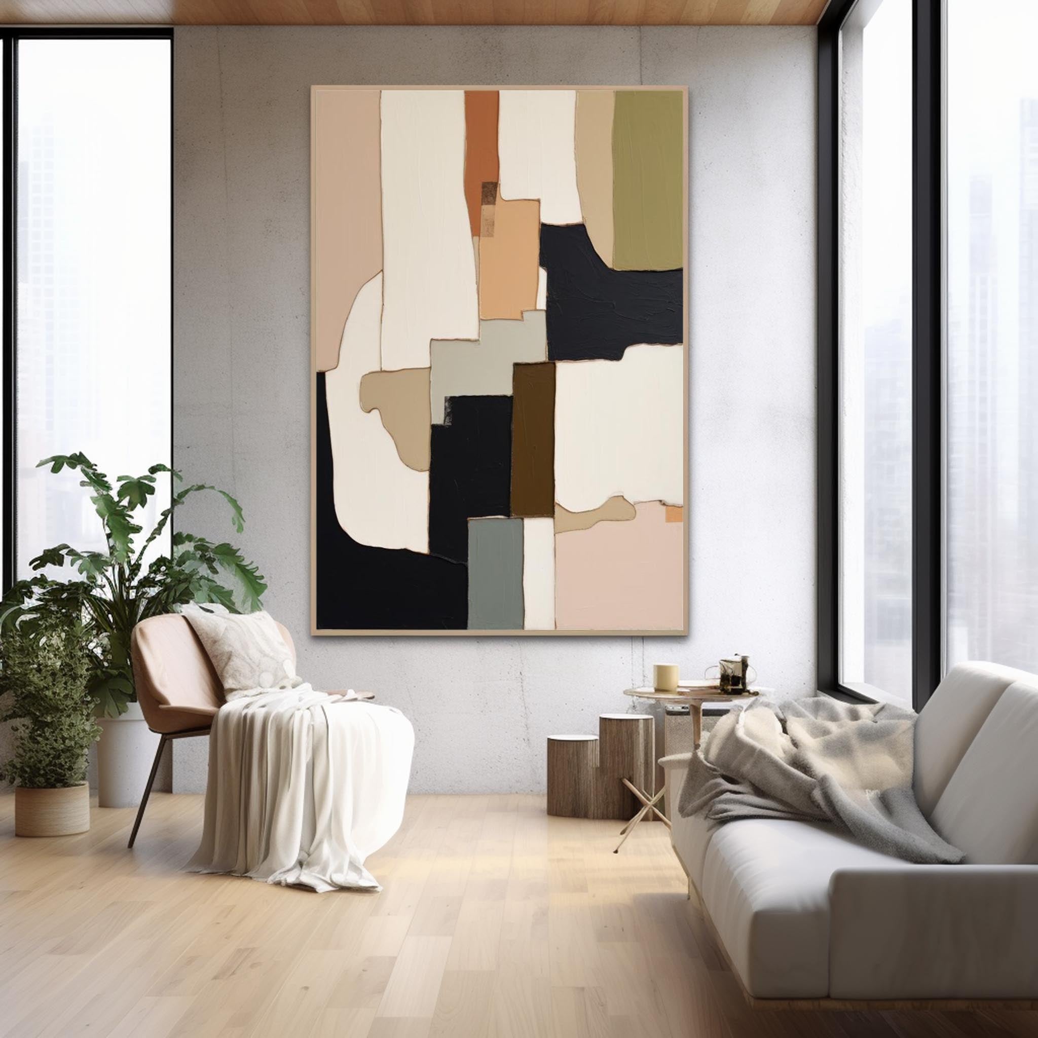 Wall Art Serene Abstract Earthy Decor