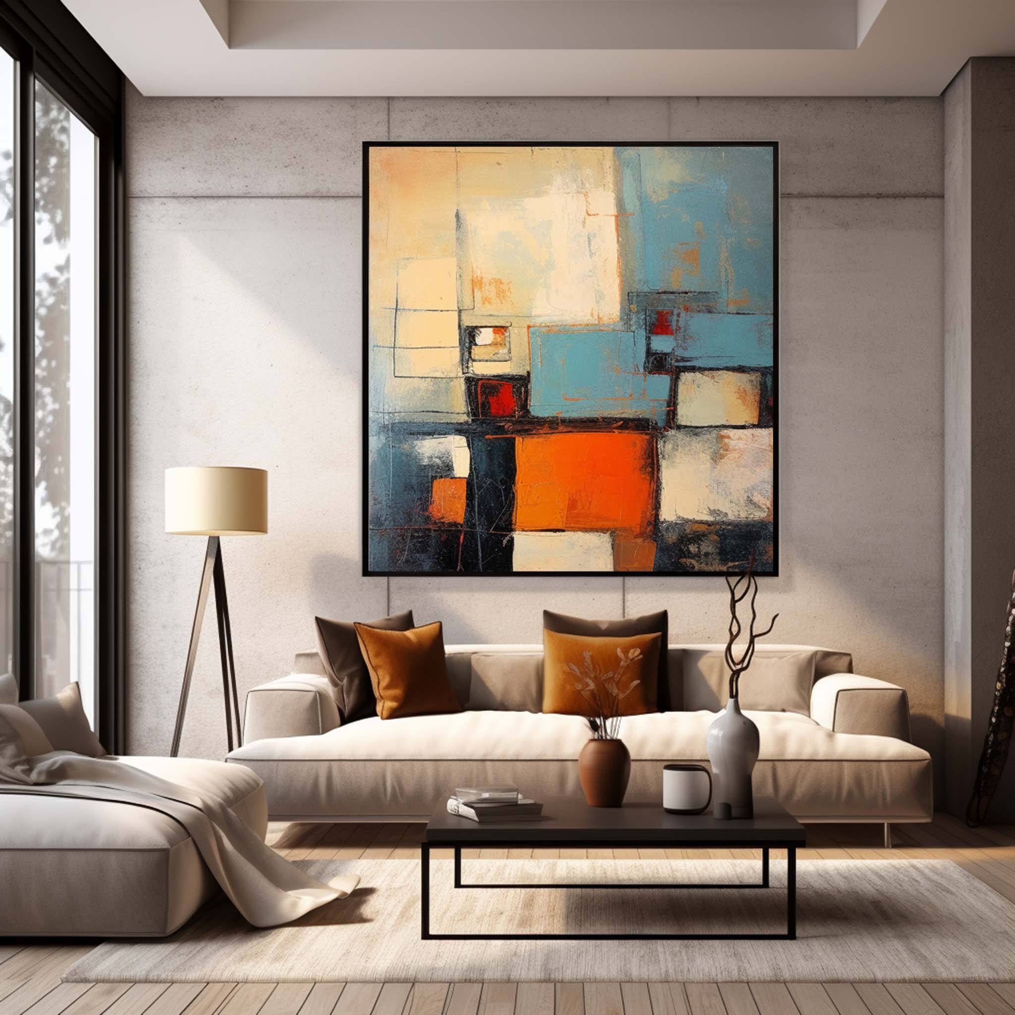 Wall Art Playful Abstract Pop Geometric