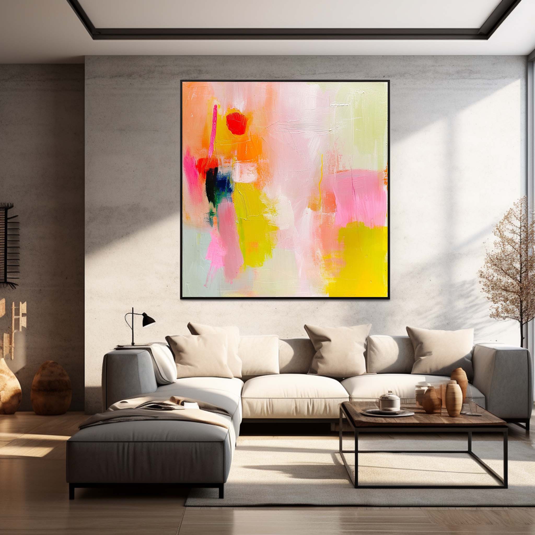 Wall Art Watercolor Wash Abstract Modern Nature