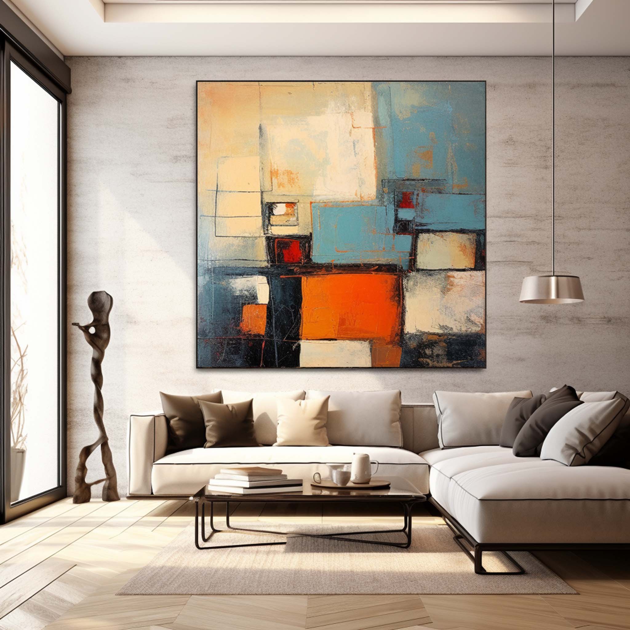 Wall Art Playful Abstract Pop Geometric