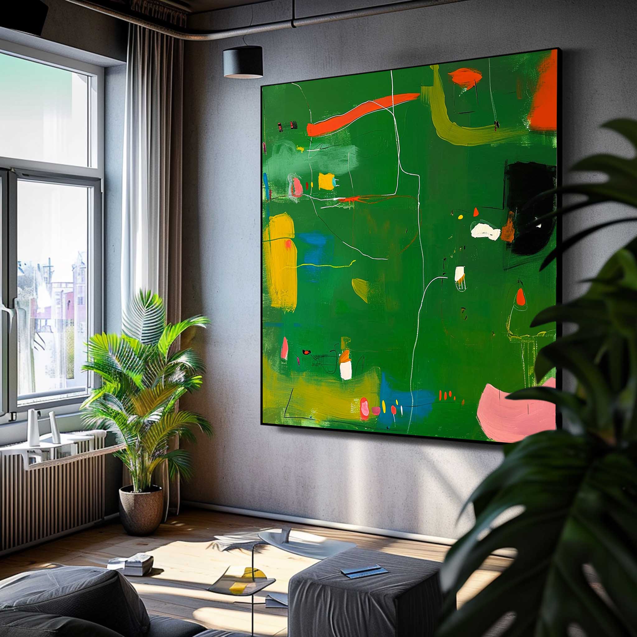 Wall Art Energetic Lively Modern Abstract