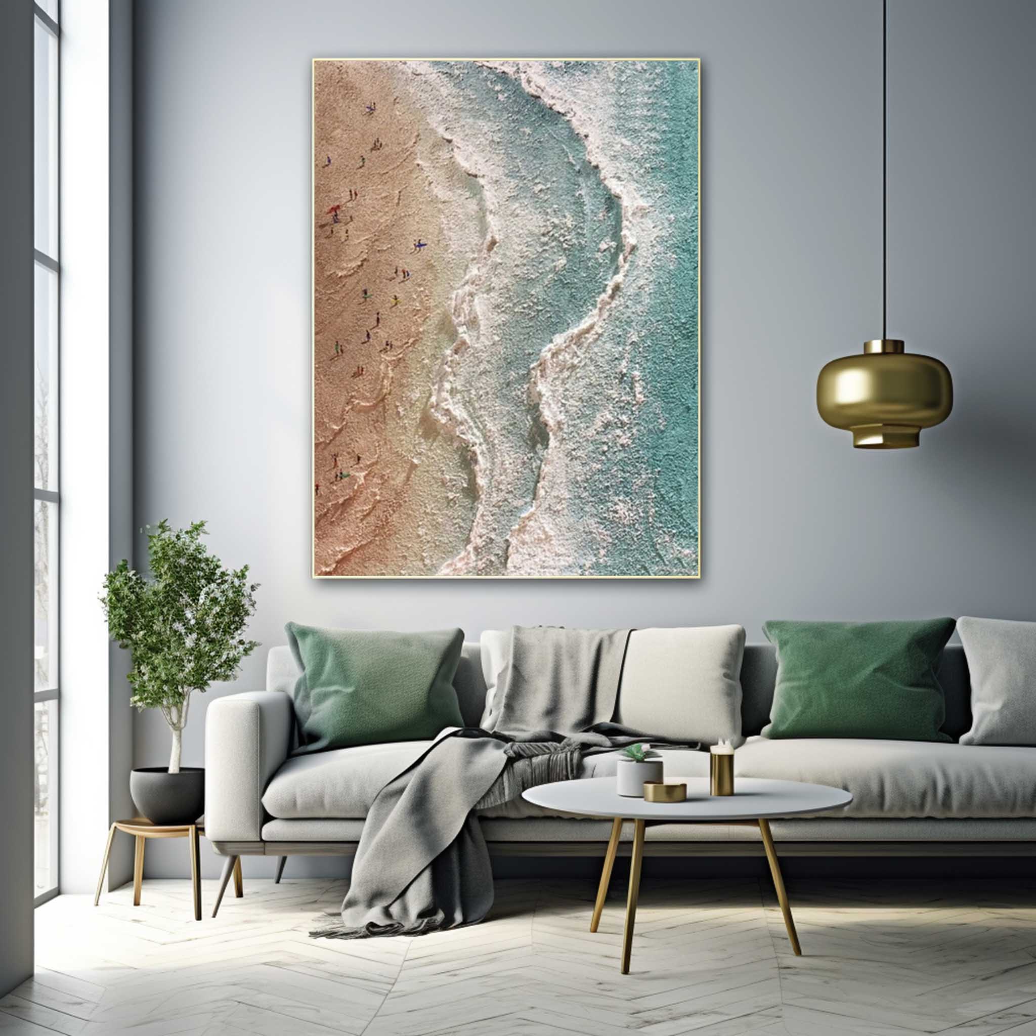 Wall Art Beach & Ocean Expressionist Wave
