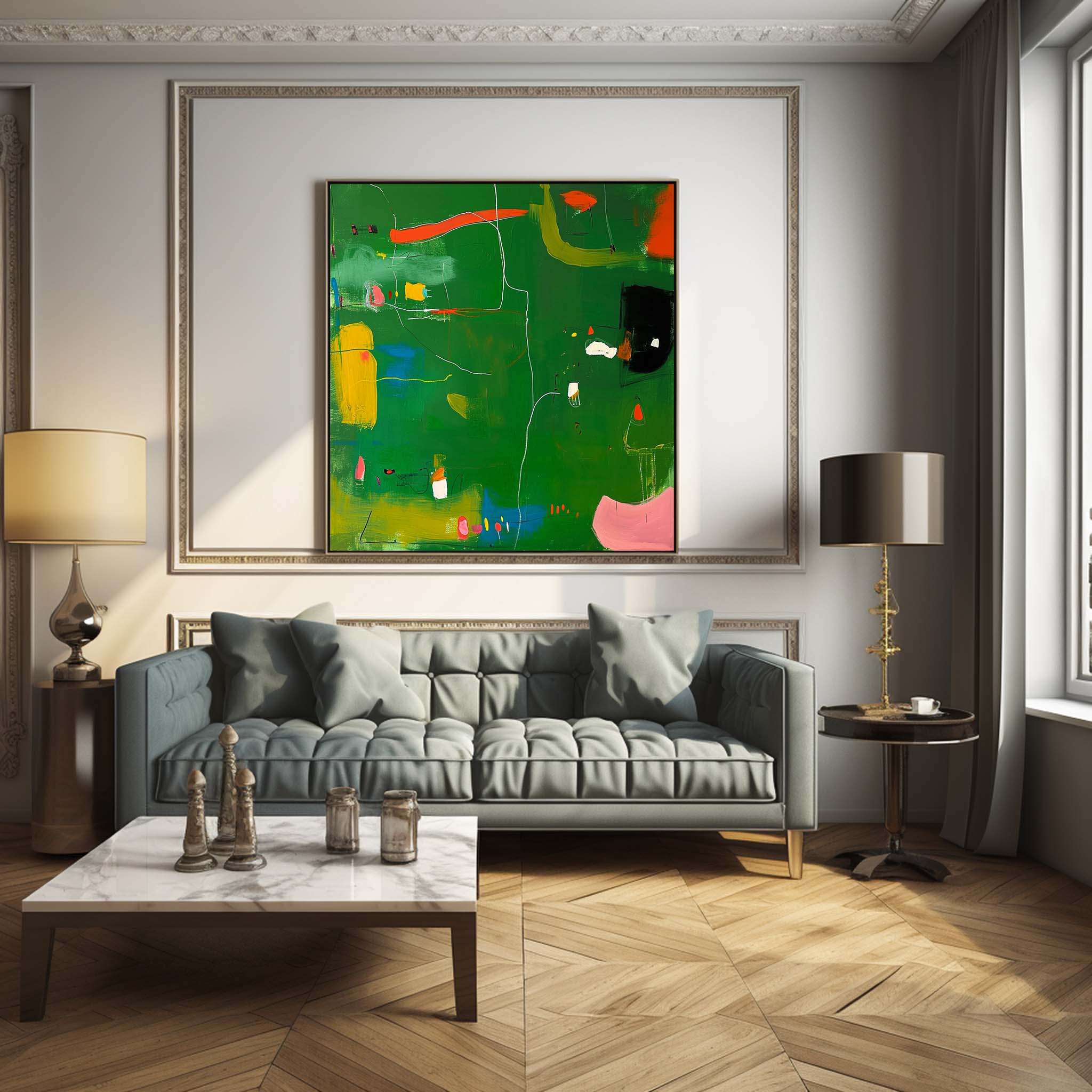 Wall Art Energetic Lively Modern Abstract