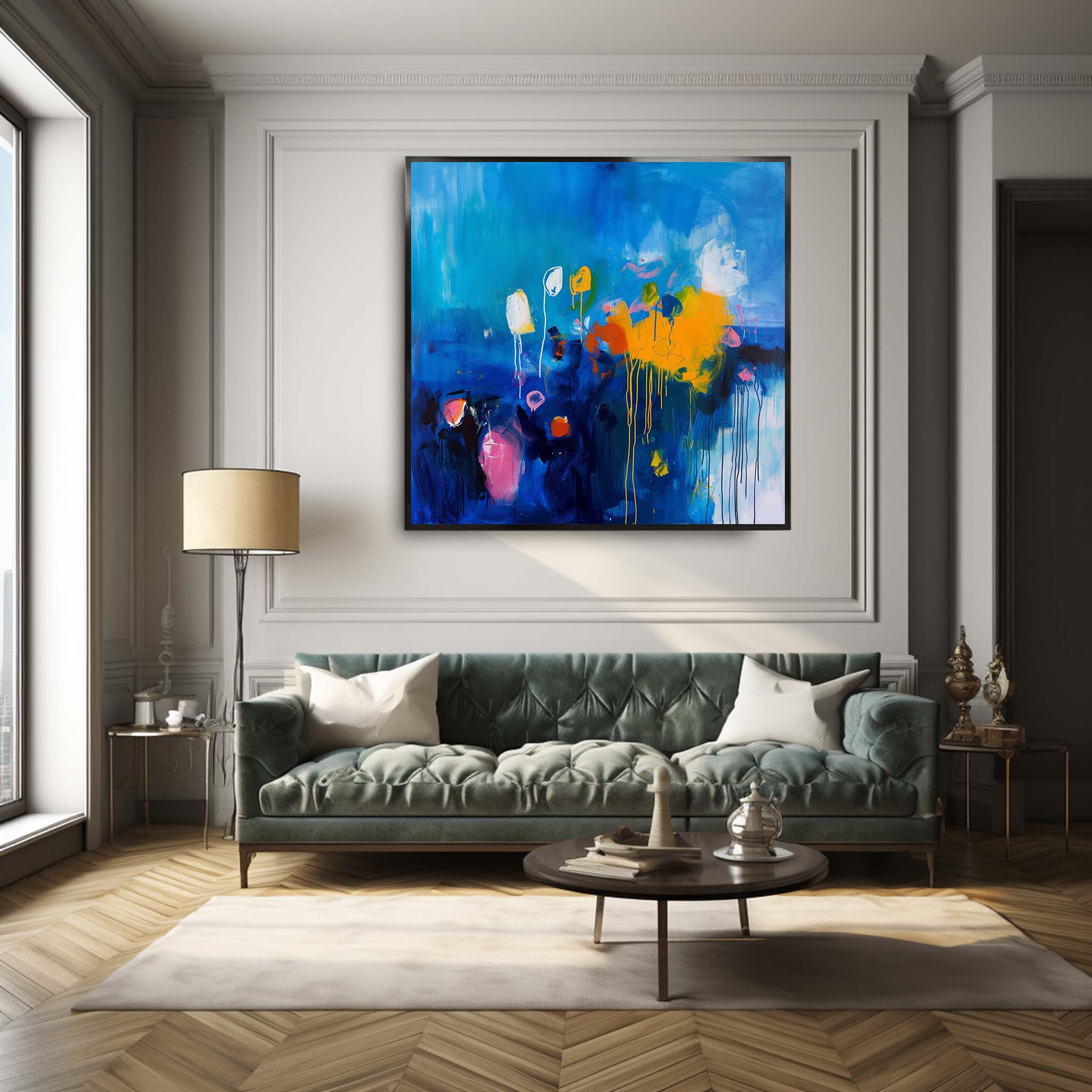 Wall Art Abstract Serene Calm Coastal Atmosphere