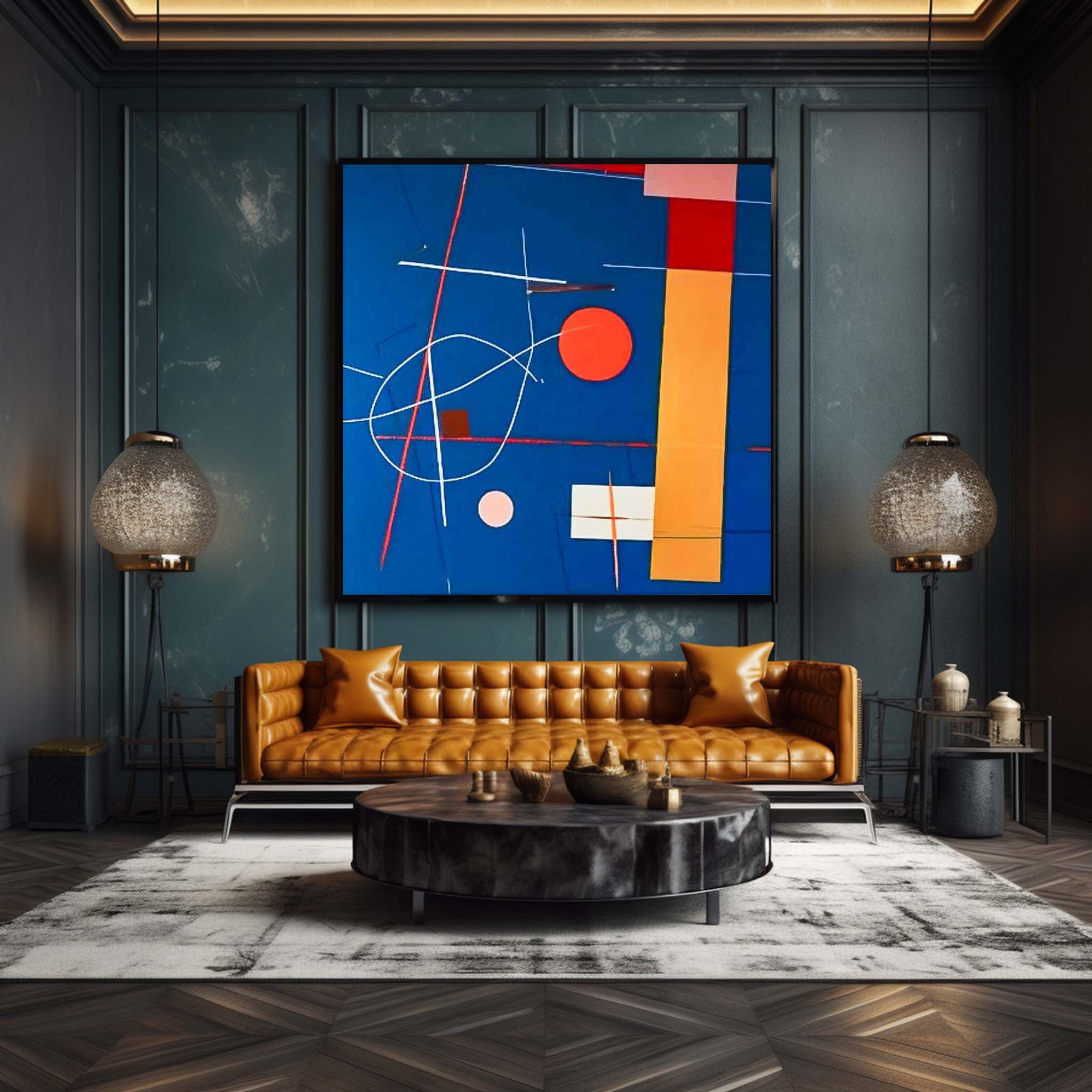 Wall Art Abstract Bauhaus Geometric