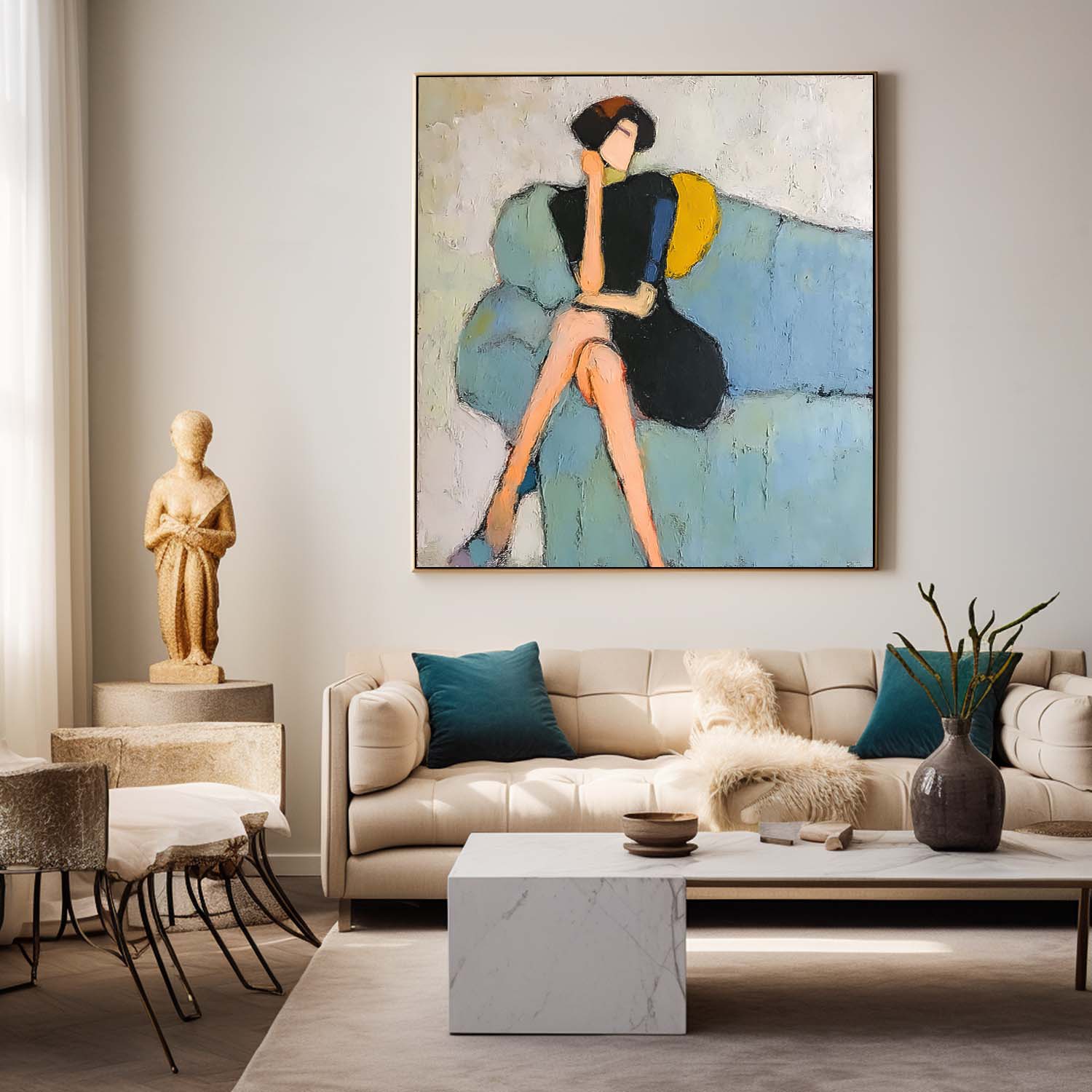 Wall Art Contemporary Contemplative Figurative