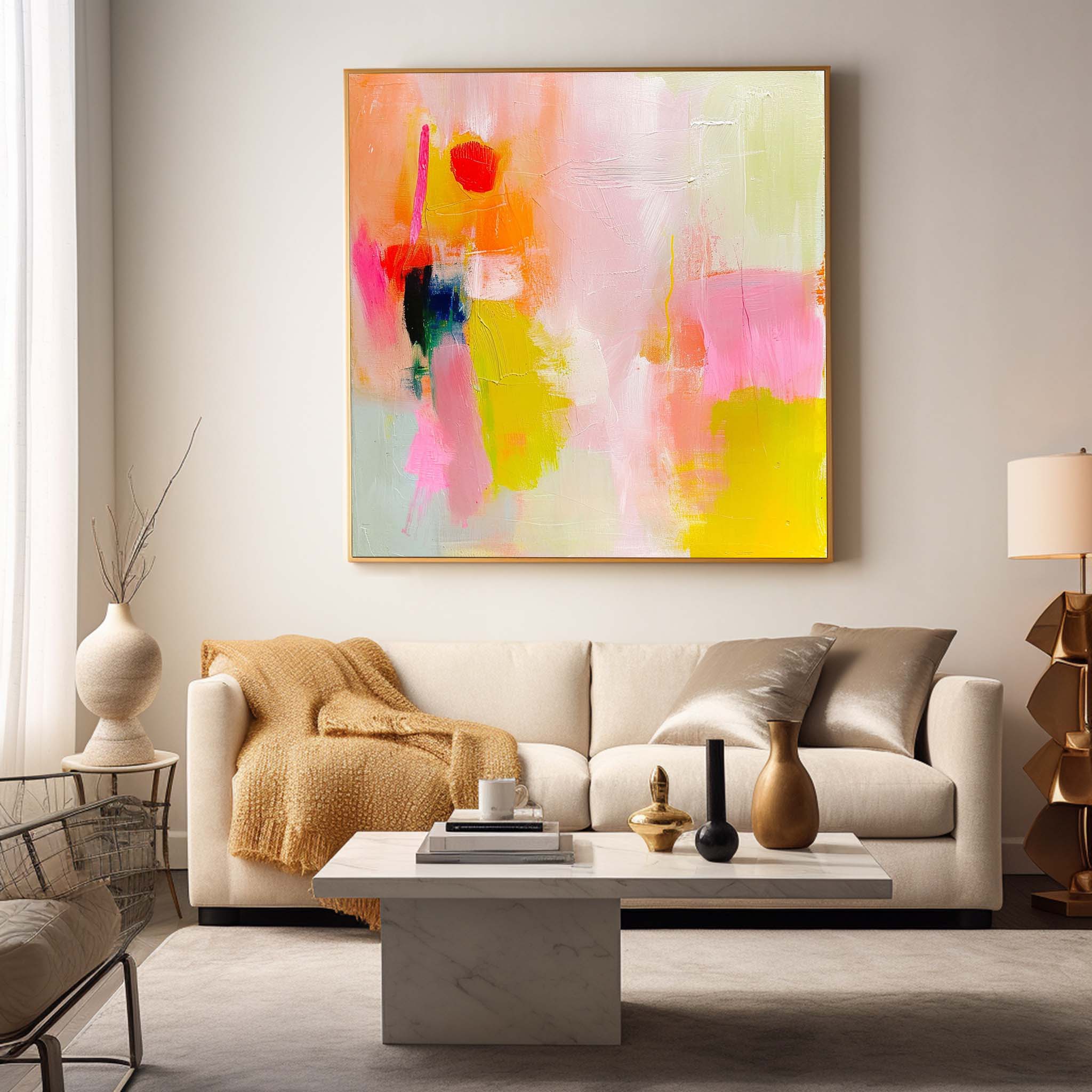 Wall Art Watercolor Wash Abstract Modern Nature