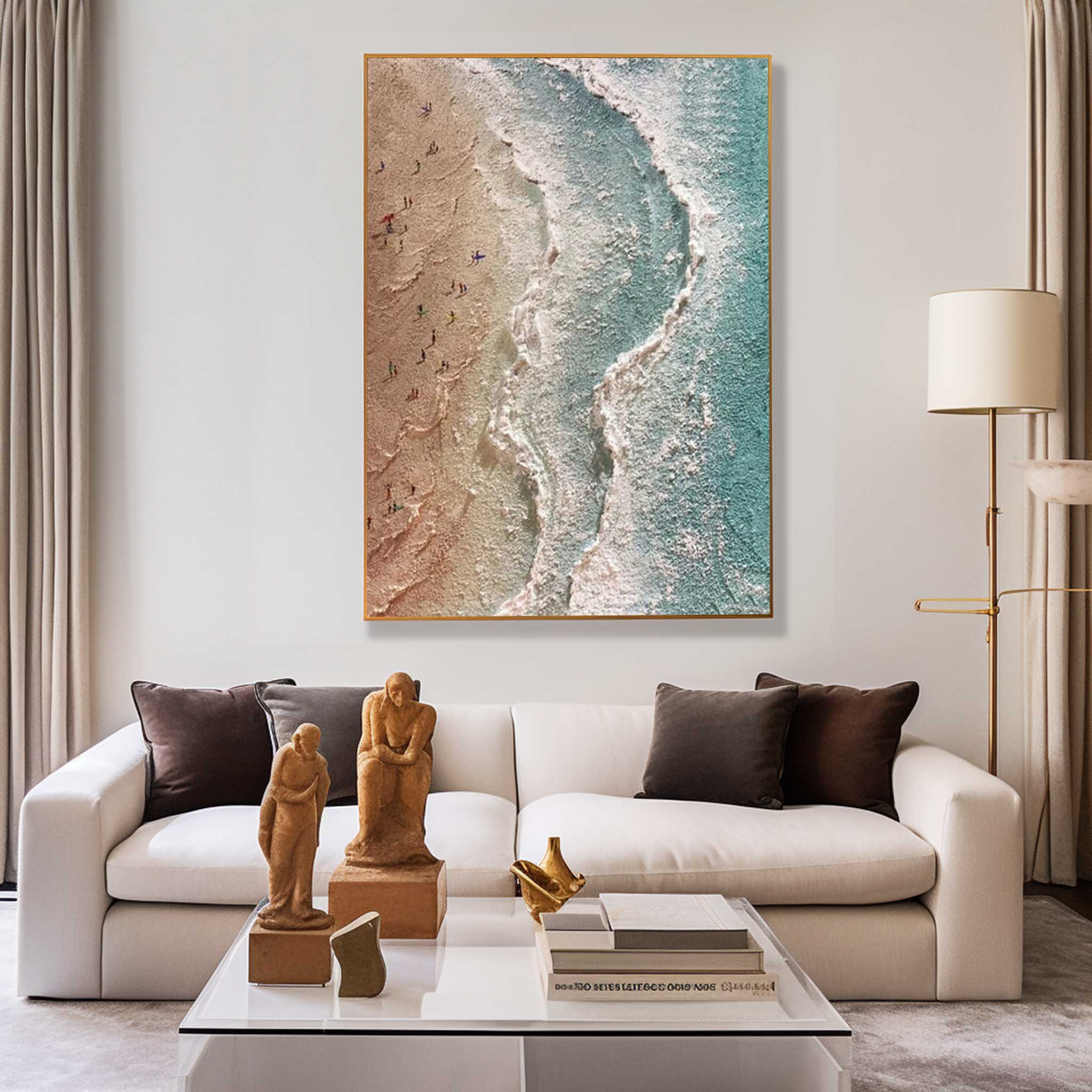 Wall Art Beach & Ocean Expressionist Wave