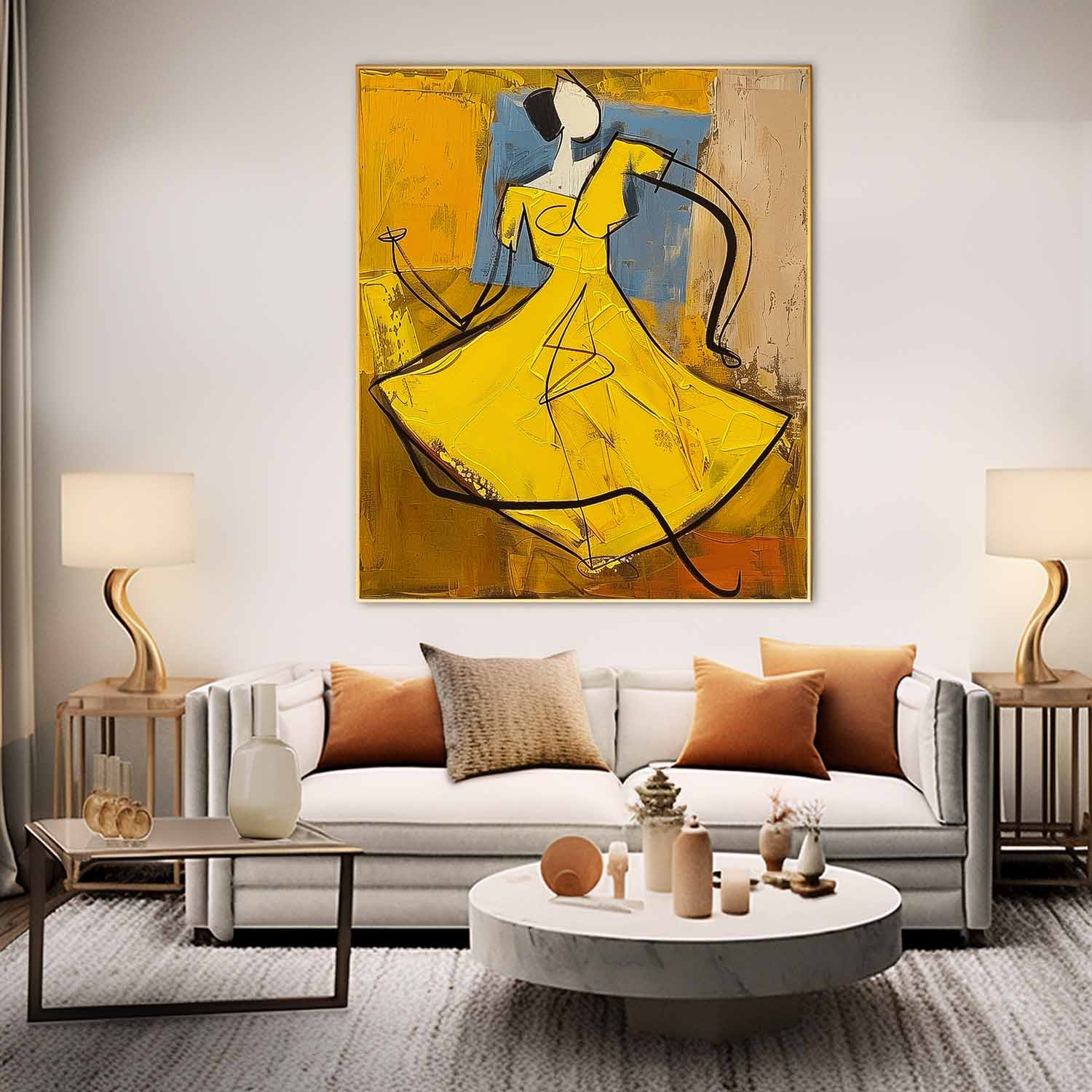 Wall Art Cubist Abstract Dancing
