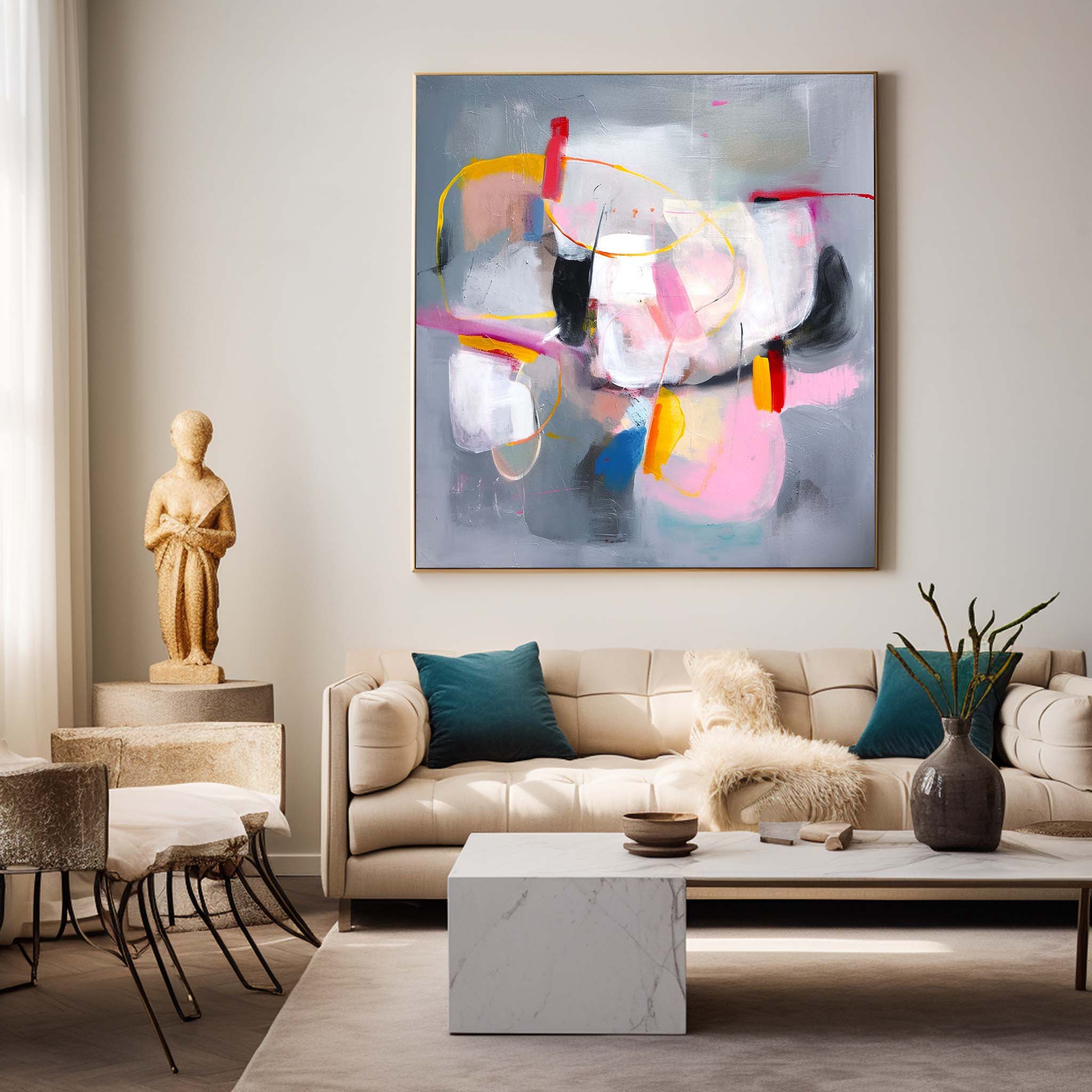 Wall Art Abstract Vibrant Abstract Organic
