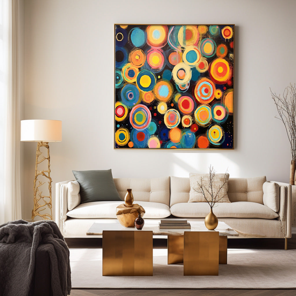 Wall Art Vibrant Abstract Vibrant Multicolor
