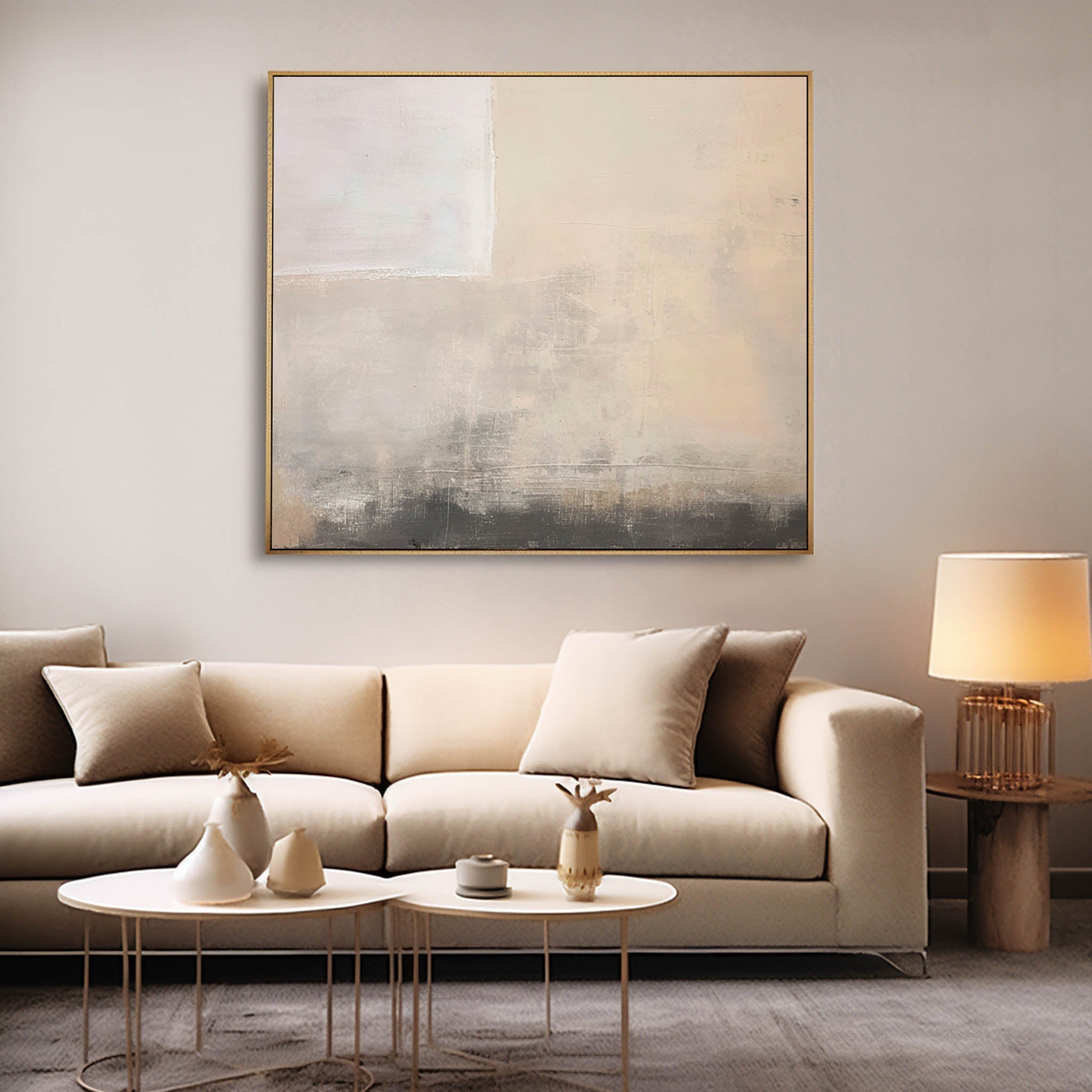 Abstract Canvas Art AB397 - Neutralighting