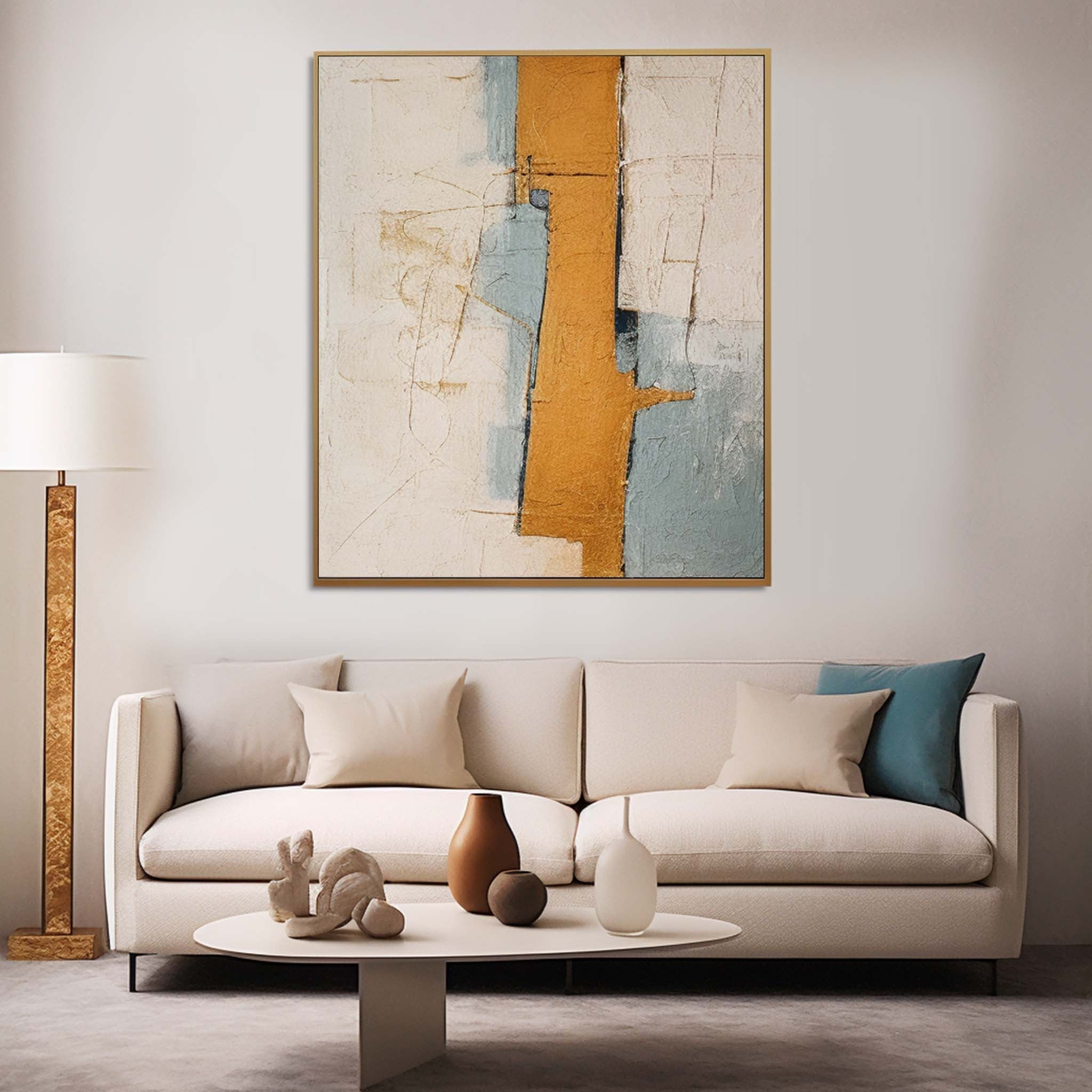 Abstract Canvas Art AB366 - Neutralighting