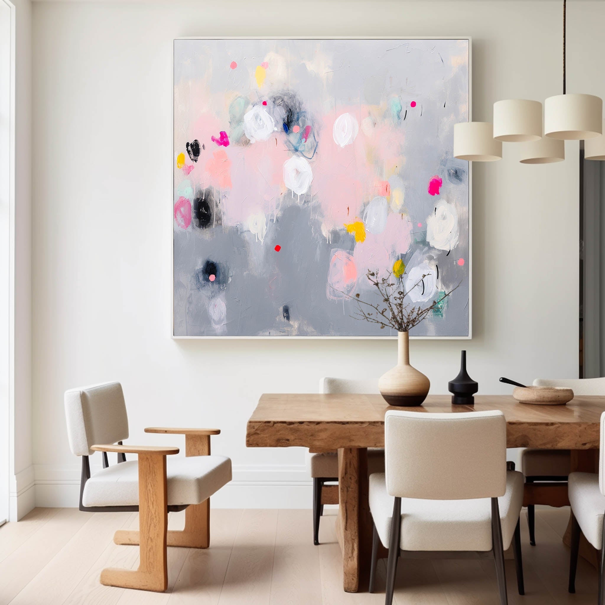 Abstract Canvas Art AB393 - Neutralighting